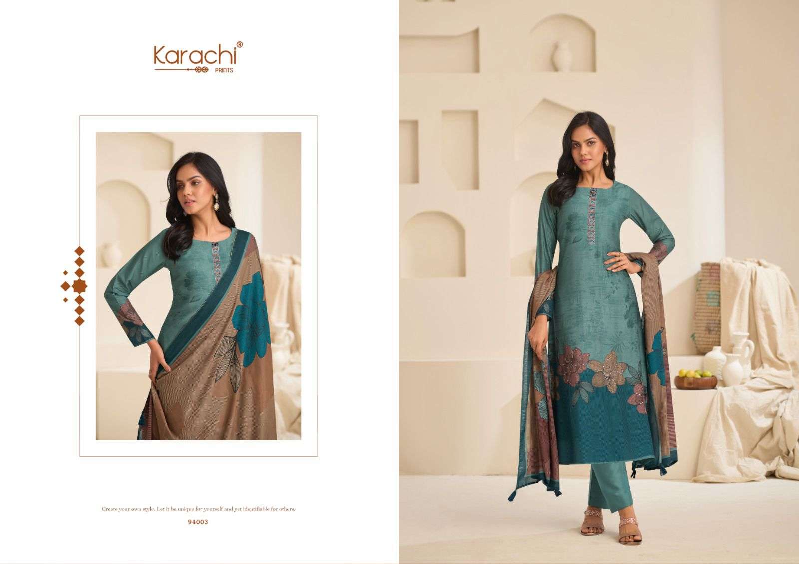 KARACHI PRINTS KAHANI VISCOSE DIGITAL PRINT WITH EMBROIDERY SUIT