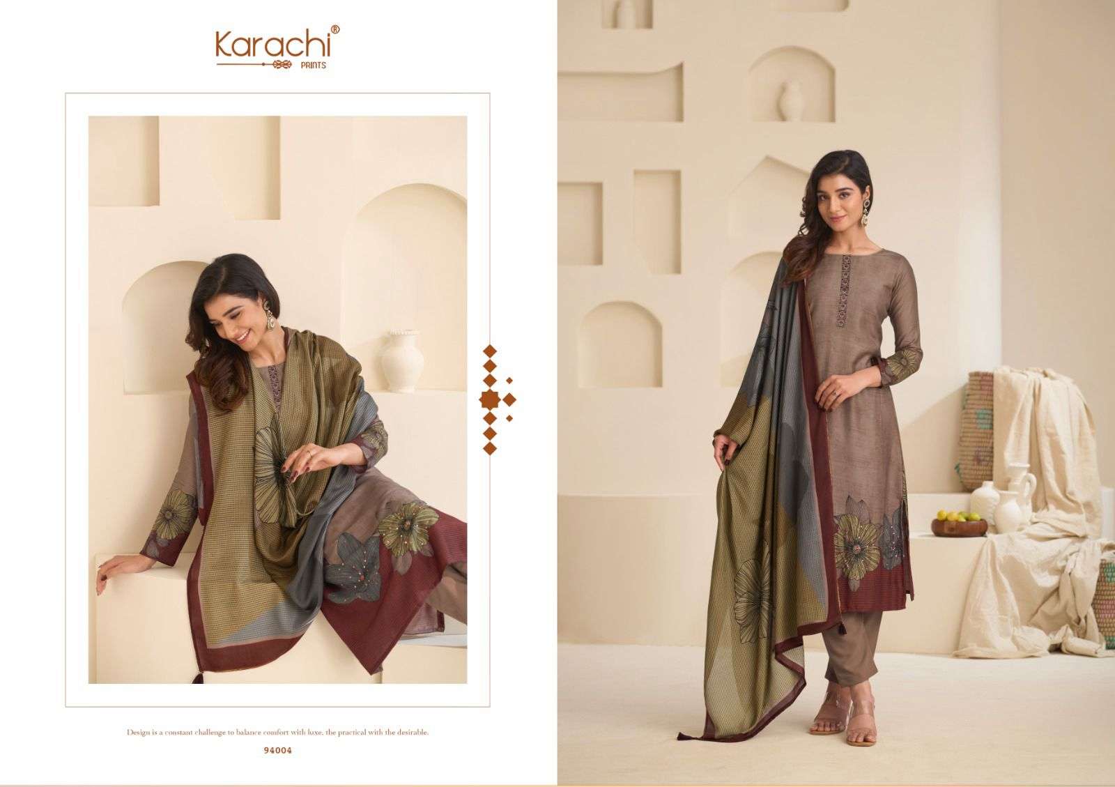 KARACHI PRINTS KAHANI VISCOSE DIGITAL PRINT WITH EMBROIDERY SUIT