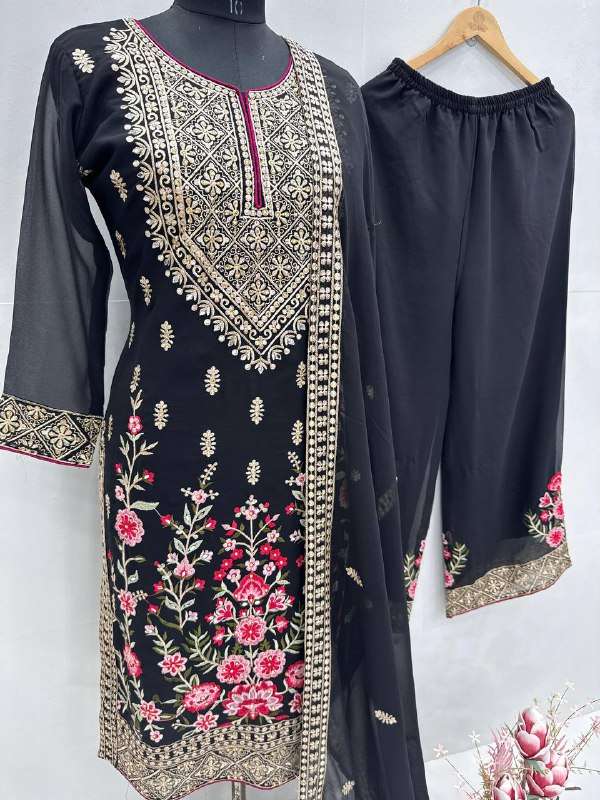 KF 1686 FOX GEORGETTE HEAVY DESIGNER PAKISTANI STYLE SUIT