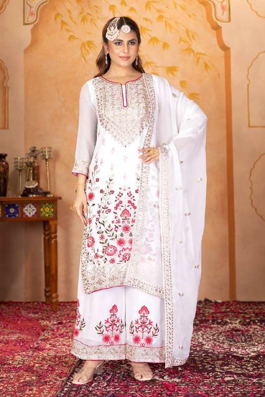 KF 1686 FOX GEORGETTE HEAVY DESIGNER PAKISTANI STYLE SUIT