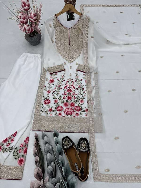KF 1686 FOX GEORGETTE HEAVY DESIGNER PAKISTANI STYLE SUIT