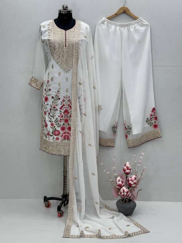 KF 1686 FOX GEORGETTE HEAVY DESIGNER PAKISTANI STYLE SUIT
