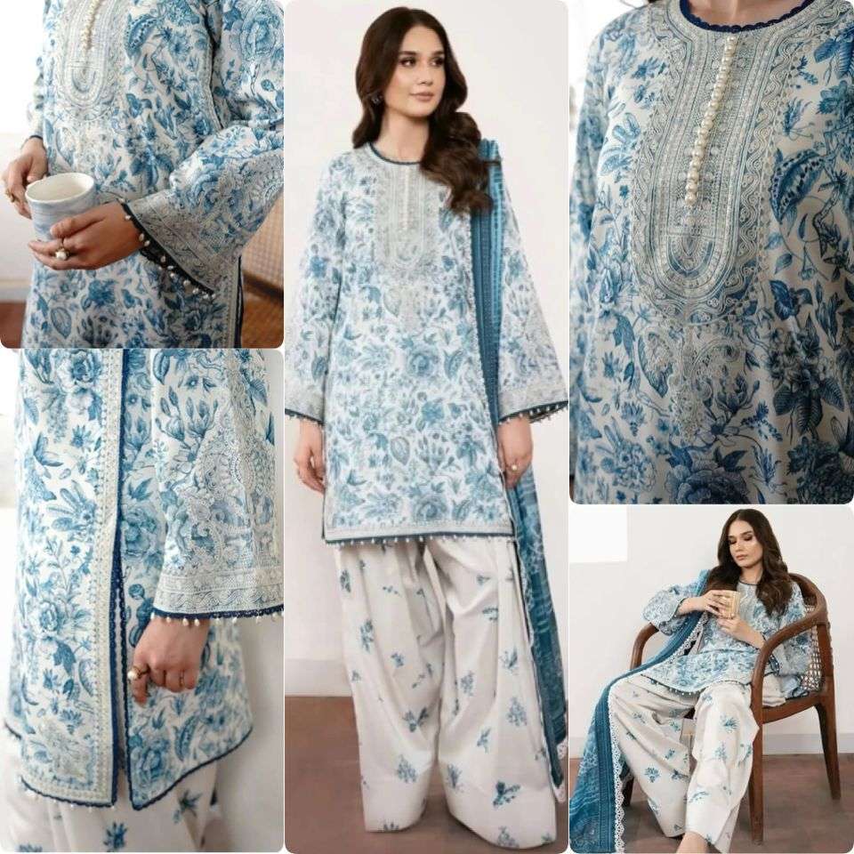 LADY LOOK 010 CREPE DIGITAL PRINT WITH FANCY DESIGNER LOOK SUIT