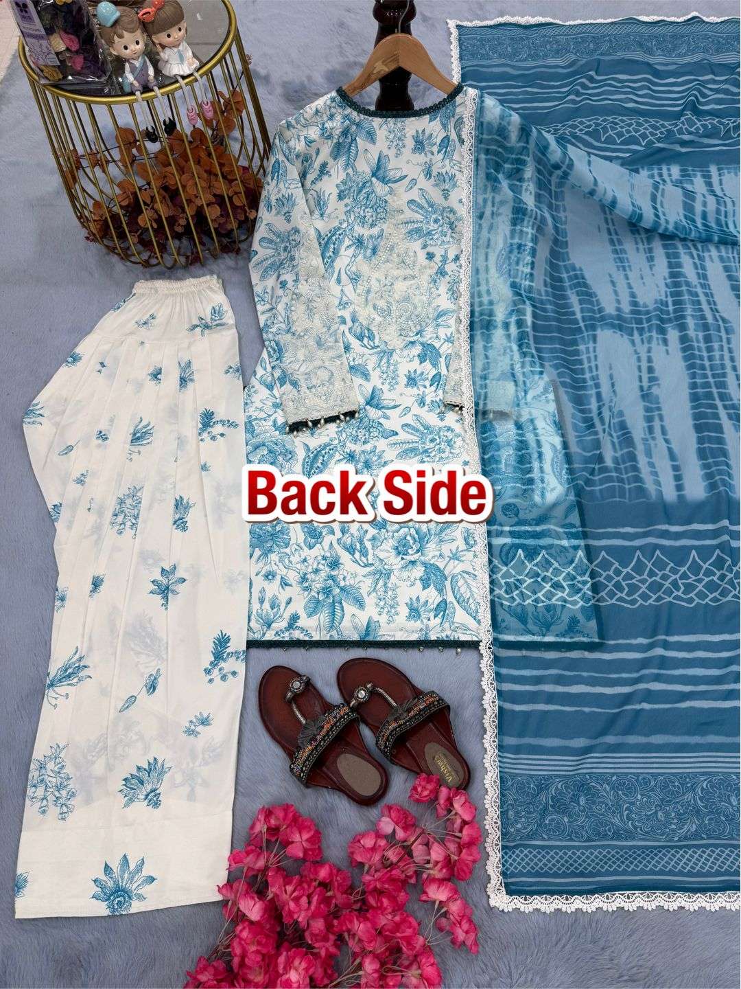 LADY LOOK 010 CREPE DIGITAL PRINT WITH FANCY DESIGNER LOOK SUIT