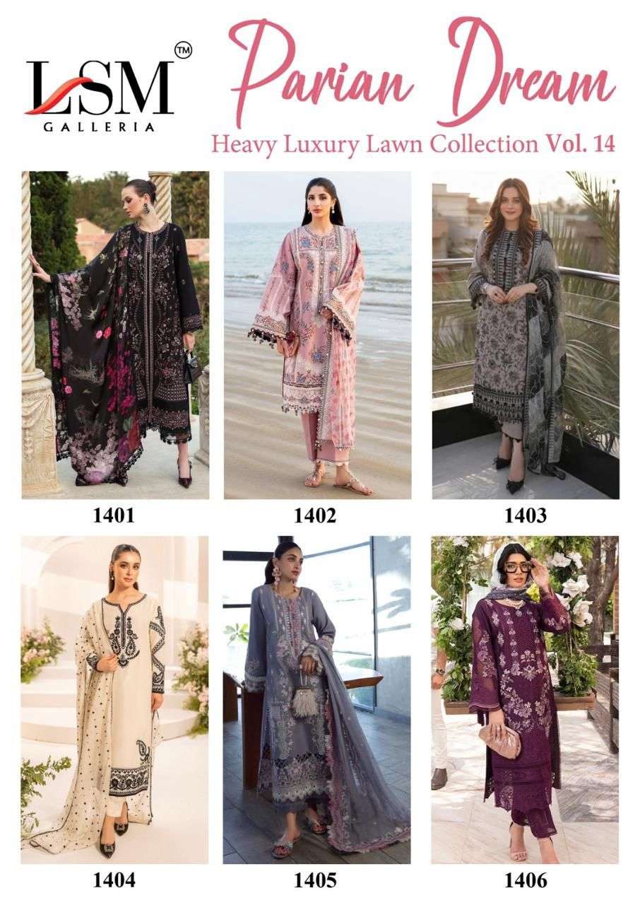 LSM GALLERIA PARIAN DREAM VOL 14 LAWN COTTON DIGITAL PRINTS SUIT