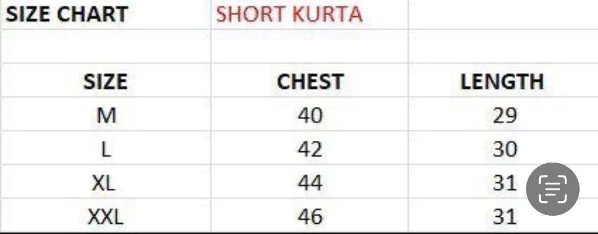 MF CHIKANKARI RAYON FANCY CHIKAN WORK MENS WEAR SHORT KURTA