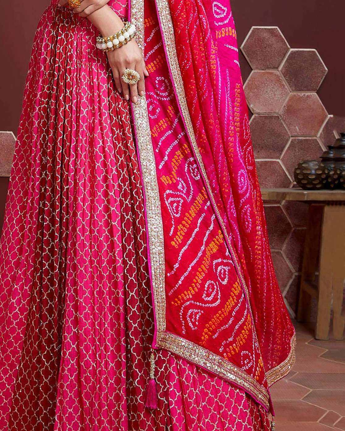 MF CODE 105 SILK DESIGNER HEAVY PARTY WEAR LEHENGA CHOLI 