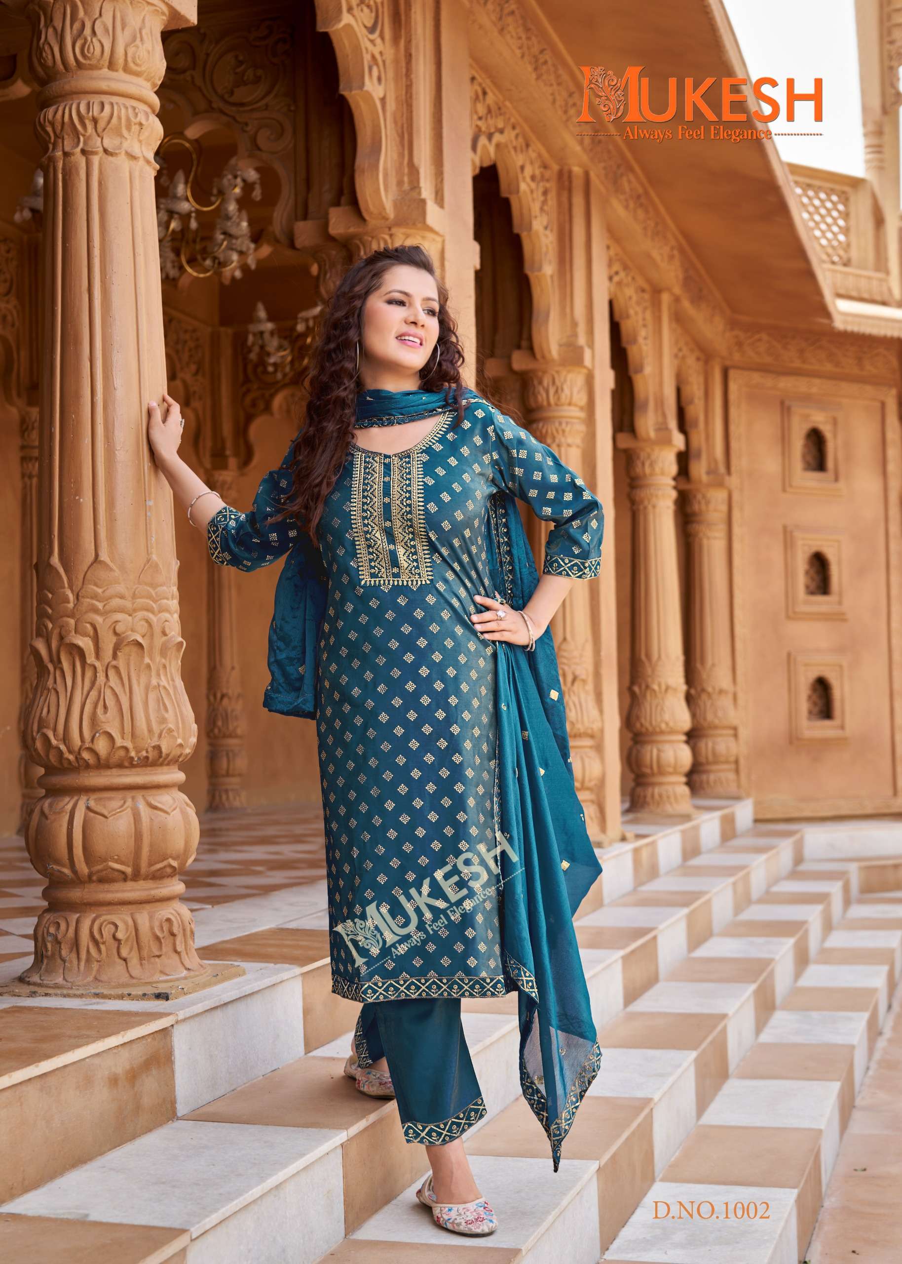 MUKESH MANNAT VOL 2 VISCOSE FANCY WORKS KURTI COMBO SET 