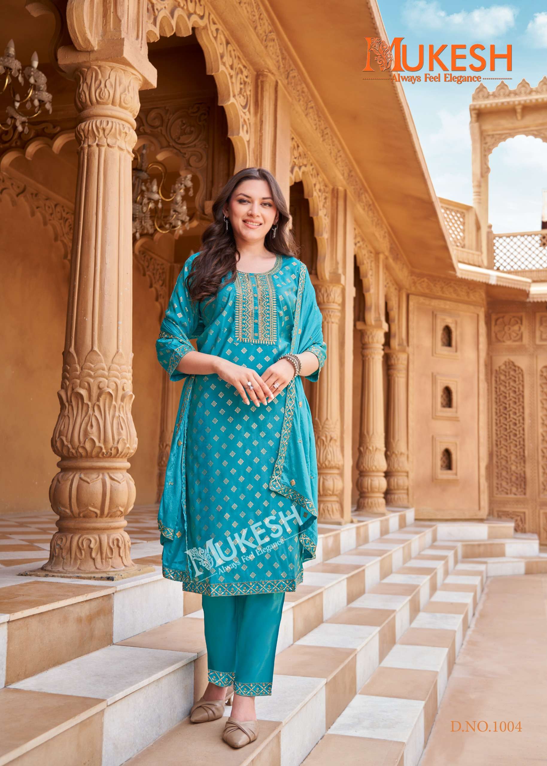 MUKESH MANNAT VOL 2 VISCOSE FANCY WORKS KURTI COMBO SET 
