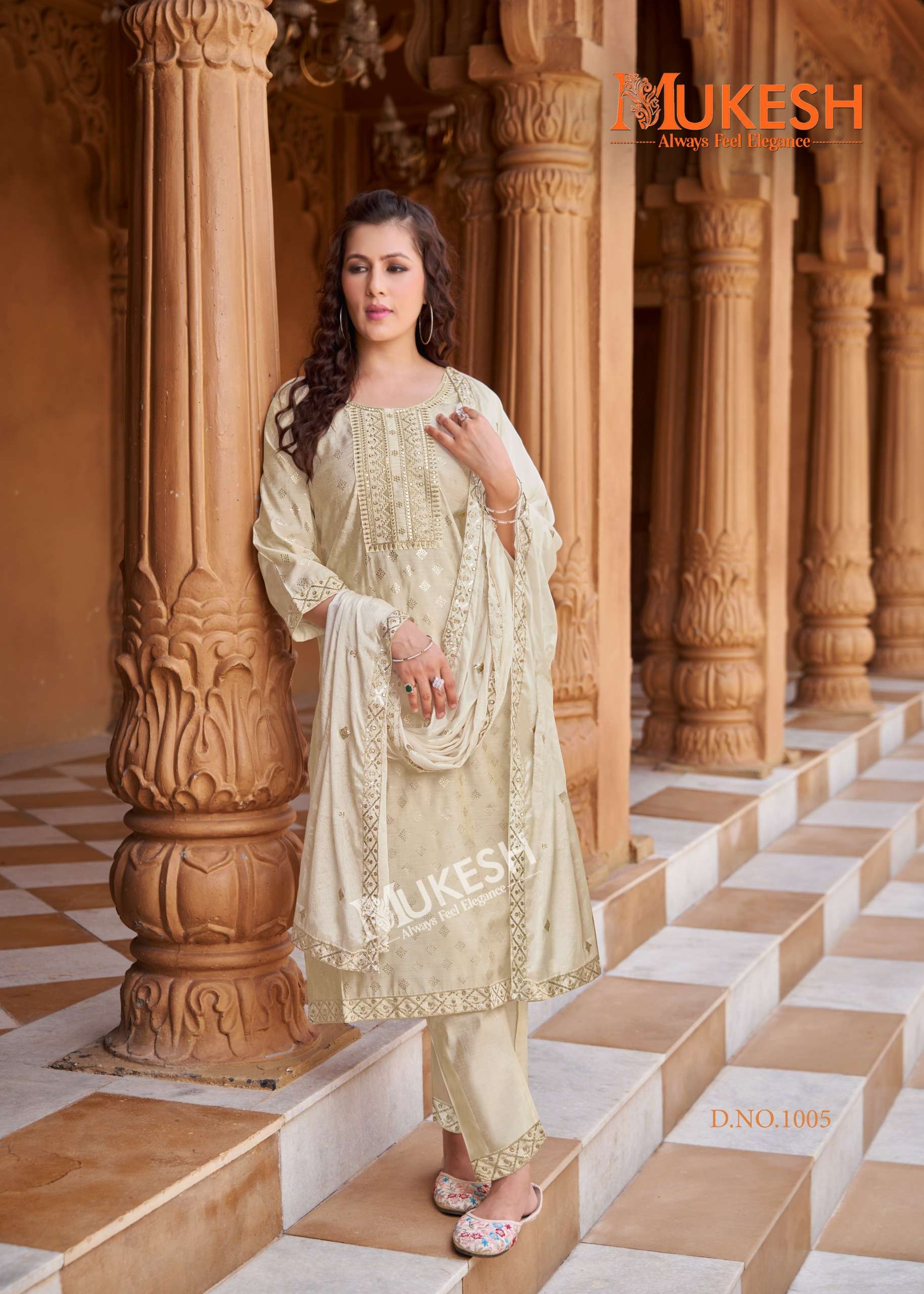 MUKESH MANNAT VOL 2 VISCOSE FANCY WORKS KURTI COMBO SET 