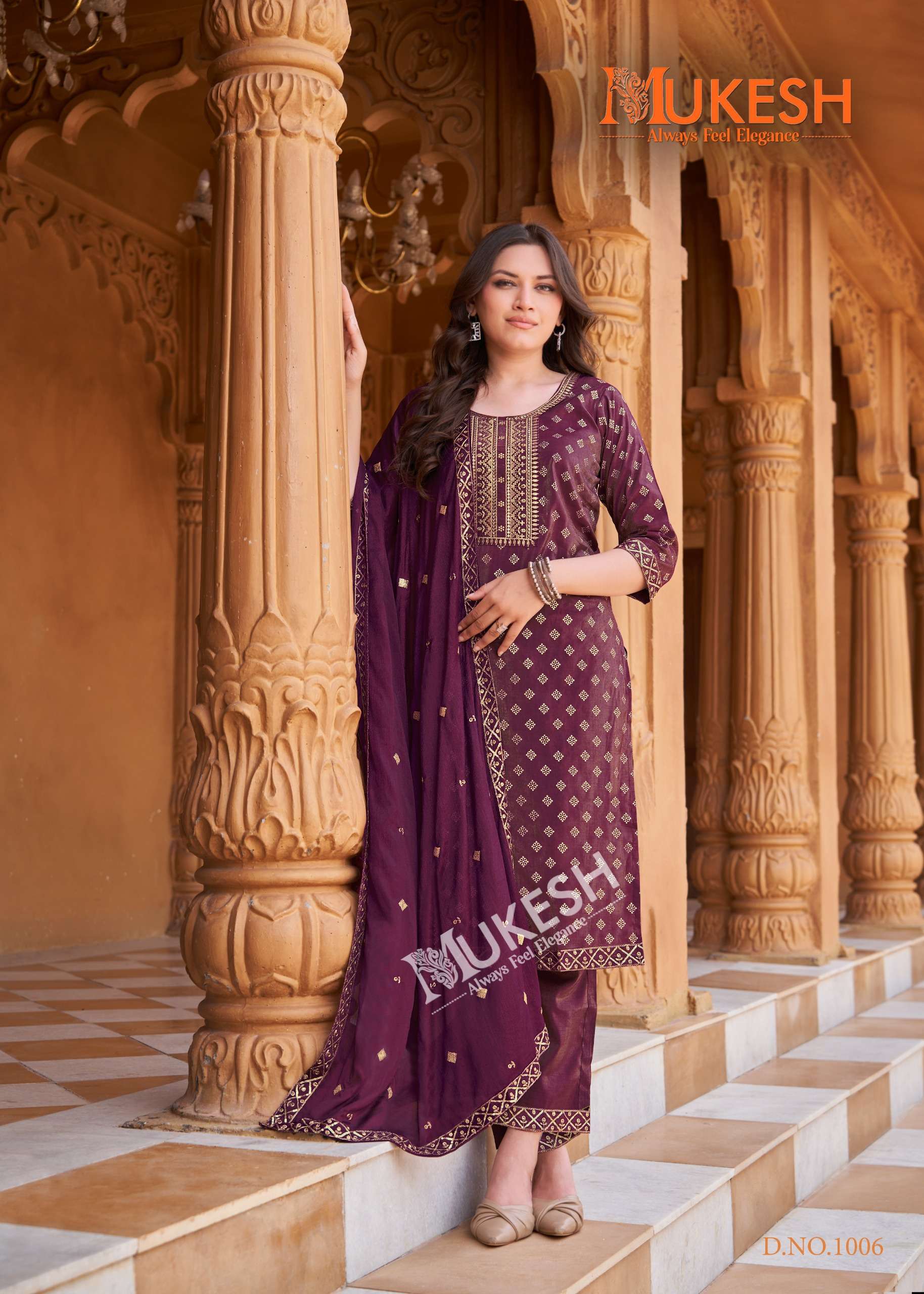 MUKESH MANNAT VOL 2 VISCOSE FANCY WORKS KURTI COMBO SET 