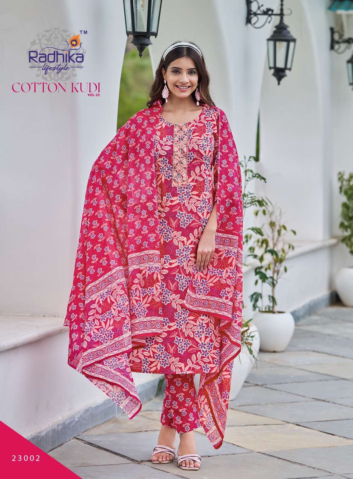 RADHIKA LIFESTYLE COTTON KUDI VOL 22 COTTON PRINTED LADIES KURTI COMBO SET 