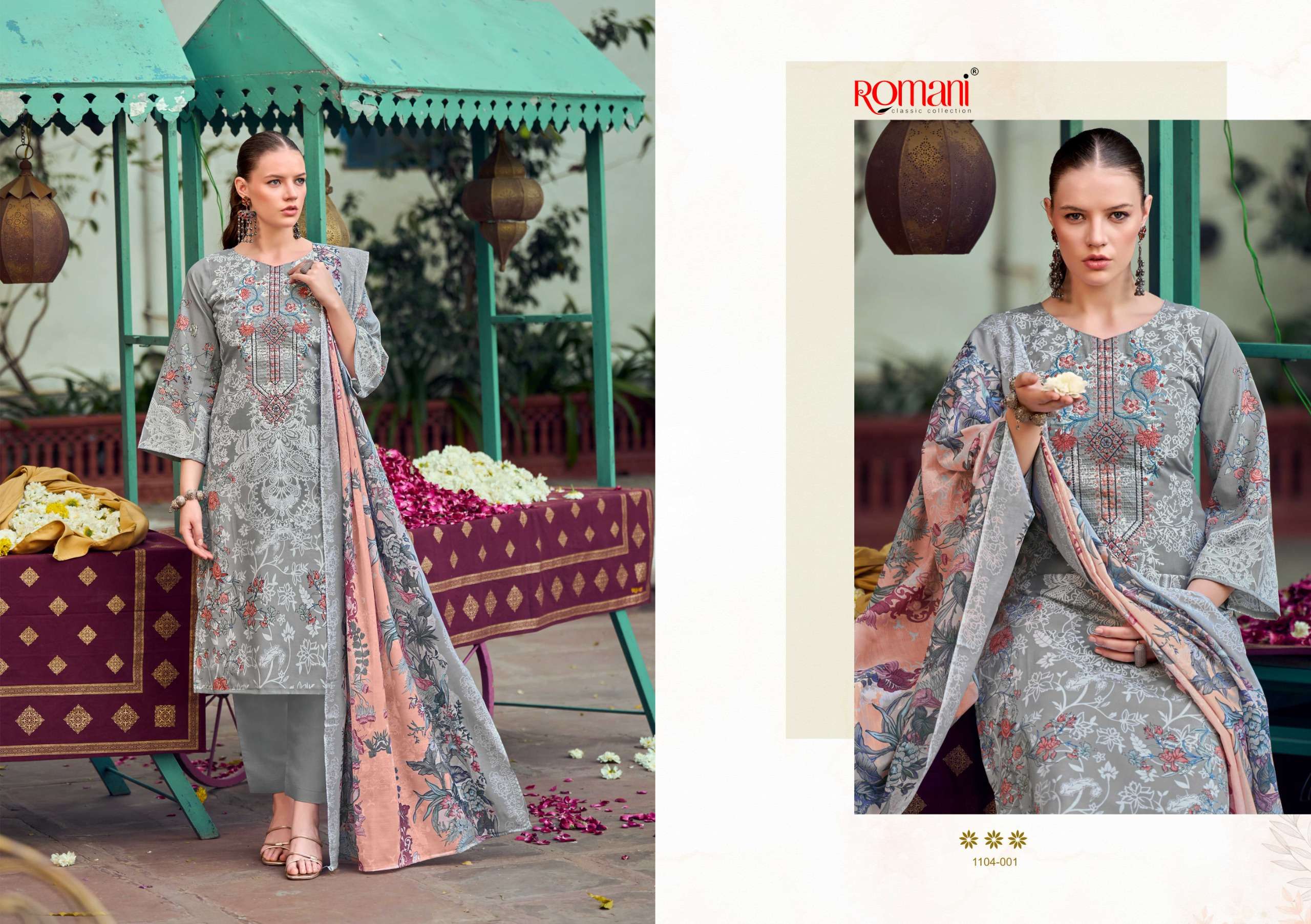 ROMANI NEEDLE WONDER COTTON DIGITAL PRINTS WITH WORK SALWAR SUIT