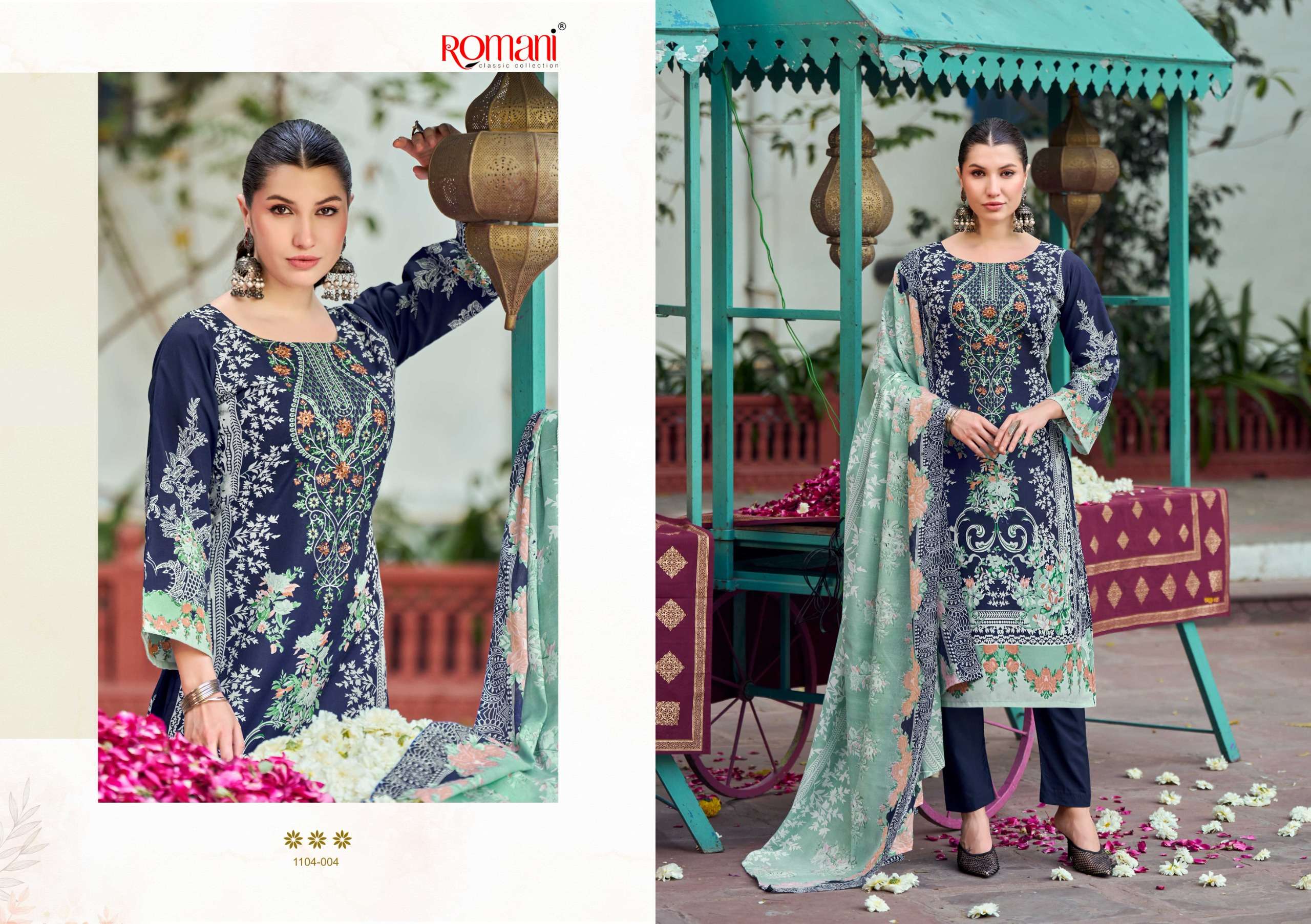 ROMANI NEEDLE WONDER COTTON DIGITAL PRINTS WITH WORK SALWAR SUIT