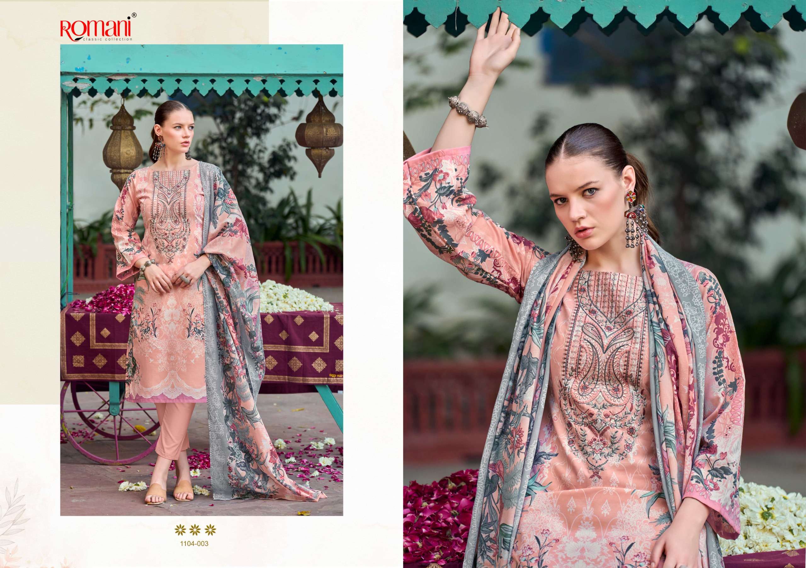 ROMANI NEEDLE WONDER COTTON DIGITAL PRINTS WITH WORK SALWAR SUIT
