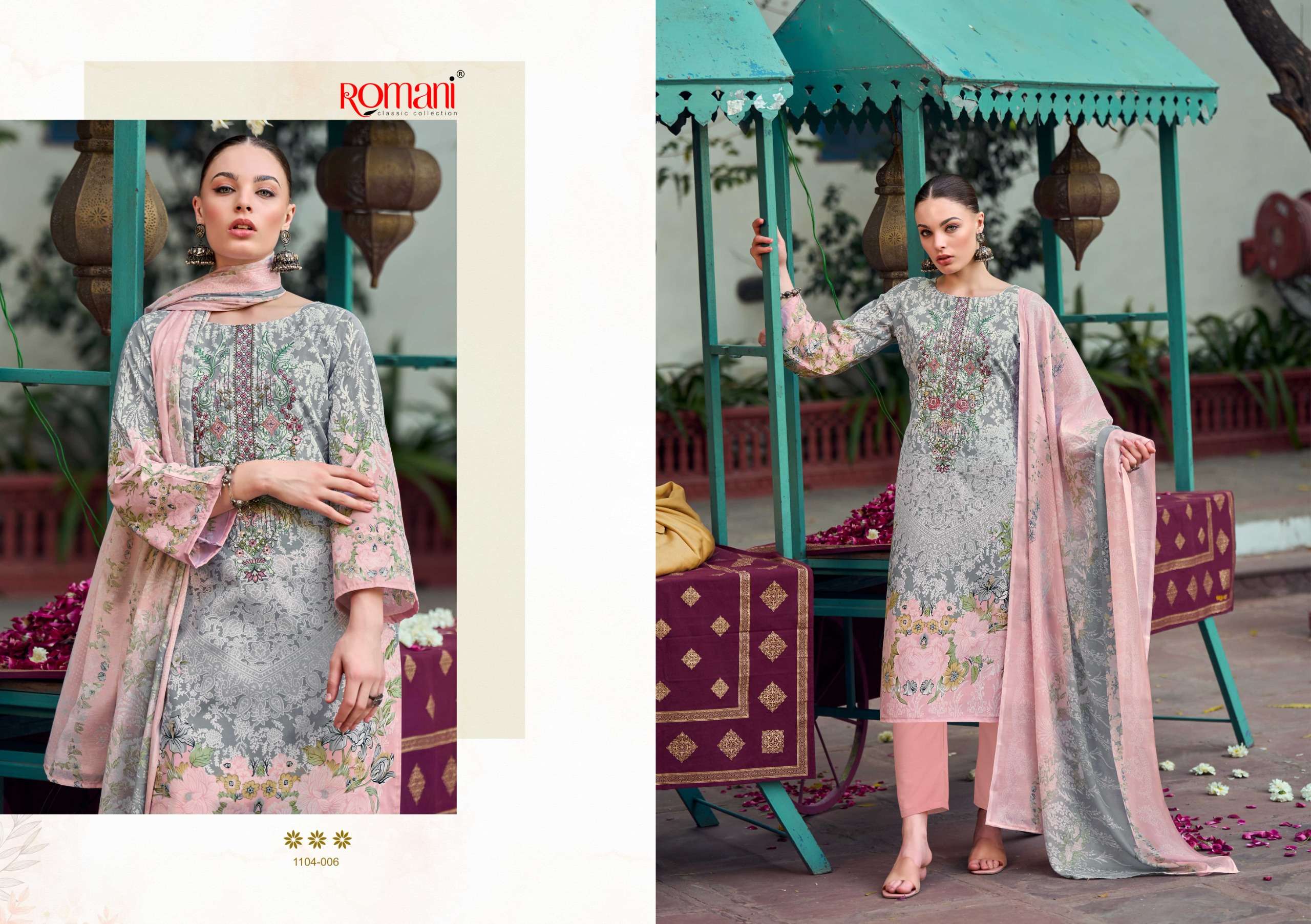 ROMANI NEEDLE WONDER COTTON DIGITAL PRINTS WITH WORK SALWAR SUIT