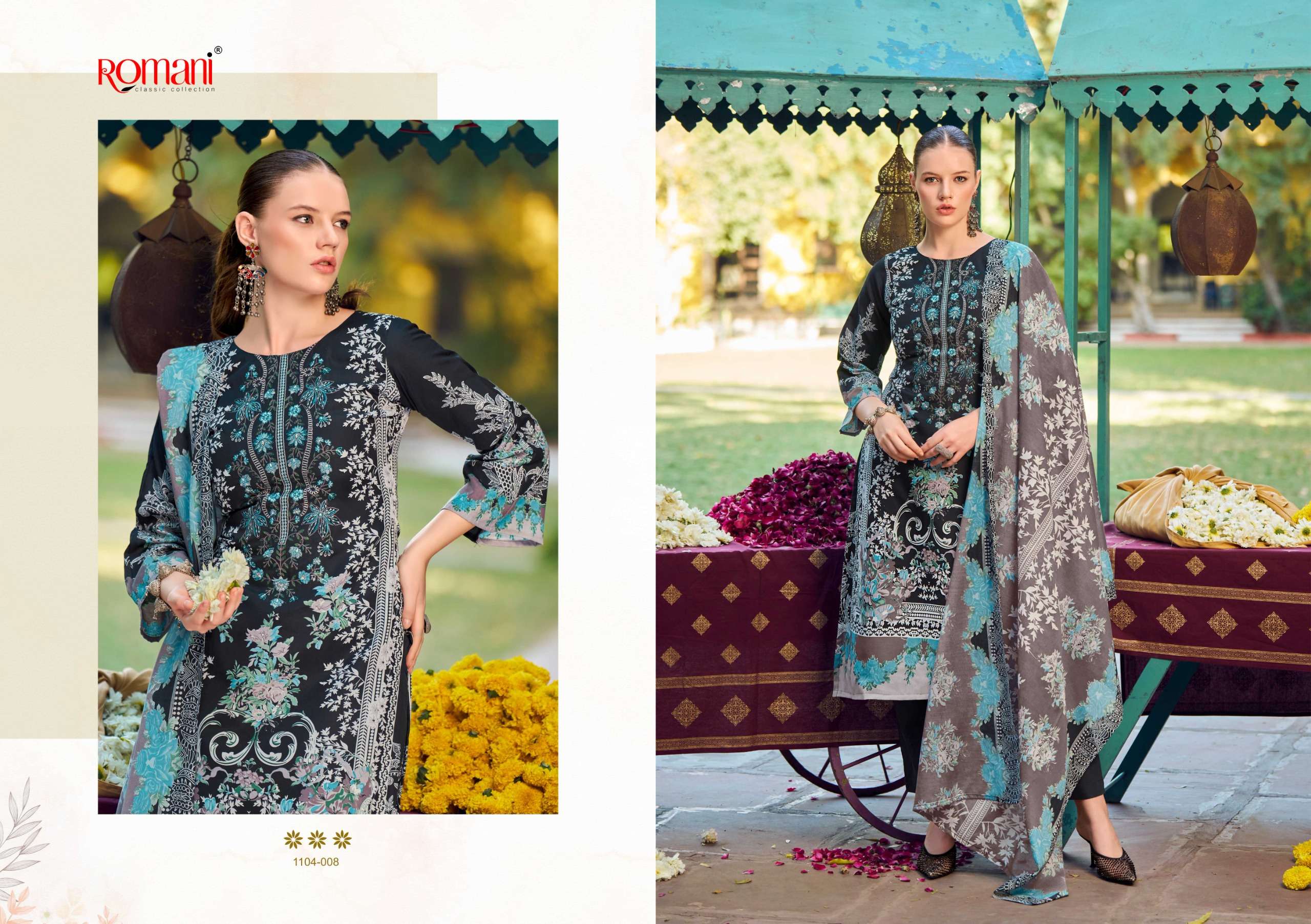 ROMANI NEEDLE WONDER COTTON DIGITAL PRINTS WITH WORK SALWAR SUIT