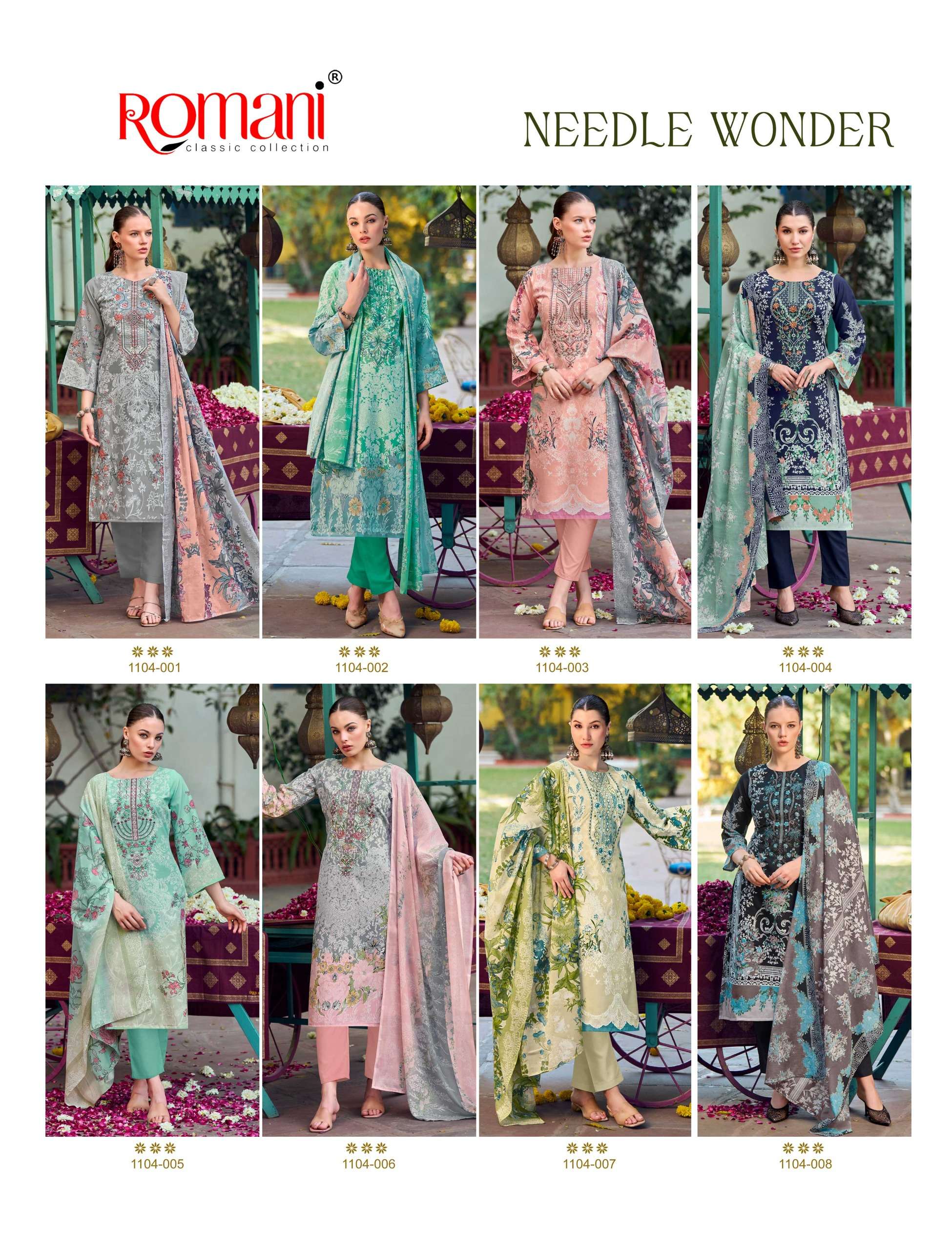 ROMANI NEEDLE WONDER COTTON DIGITAL PRINTS WITH WORK SALWAR SUIT