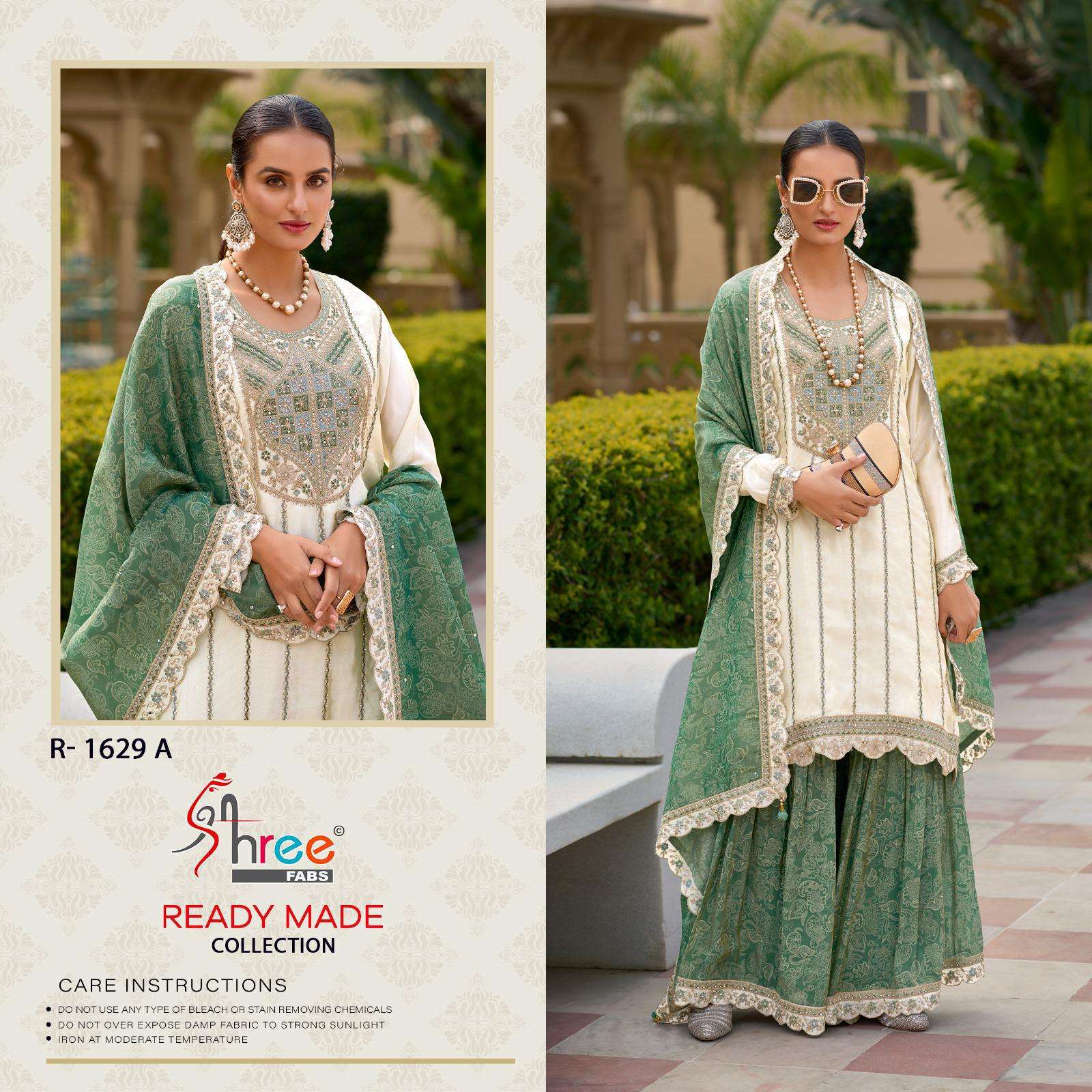SHREE FABS R 1629 HEAVY EMBROIDERED READY MADE PAKISTANI SHARARA SUIT