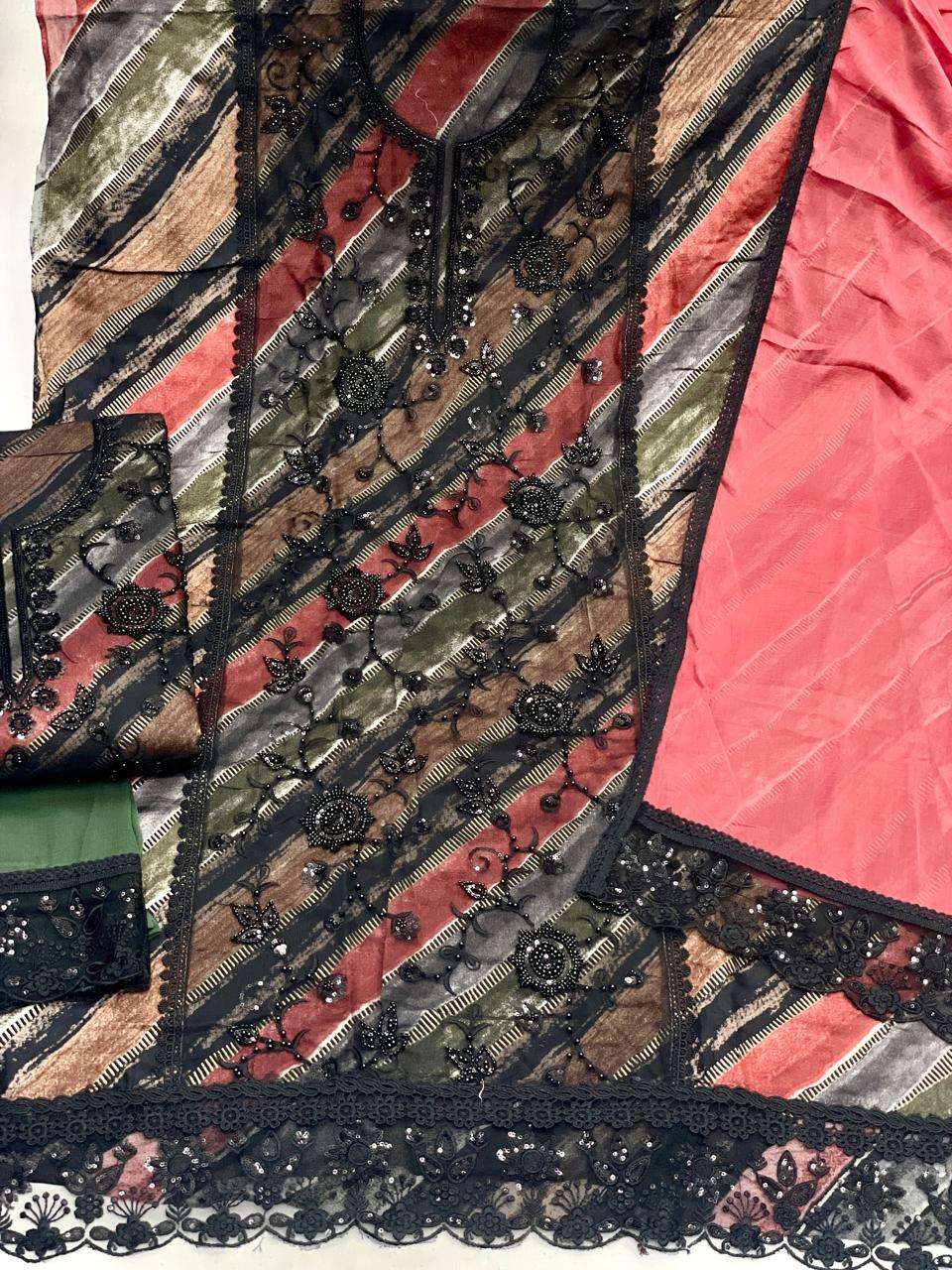 SIARA NON CATALOG VOL 10 MODAL PRINT FABRIC EMBROIDERY WORK SUIT