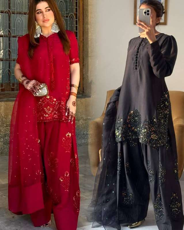 SRK 5267 SILK BEAUTIFUL DESIGNER LOOK PARTY WEAR LADIES SUIT