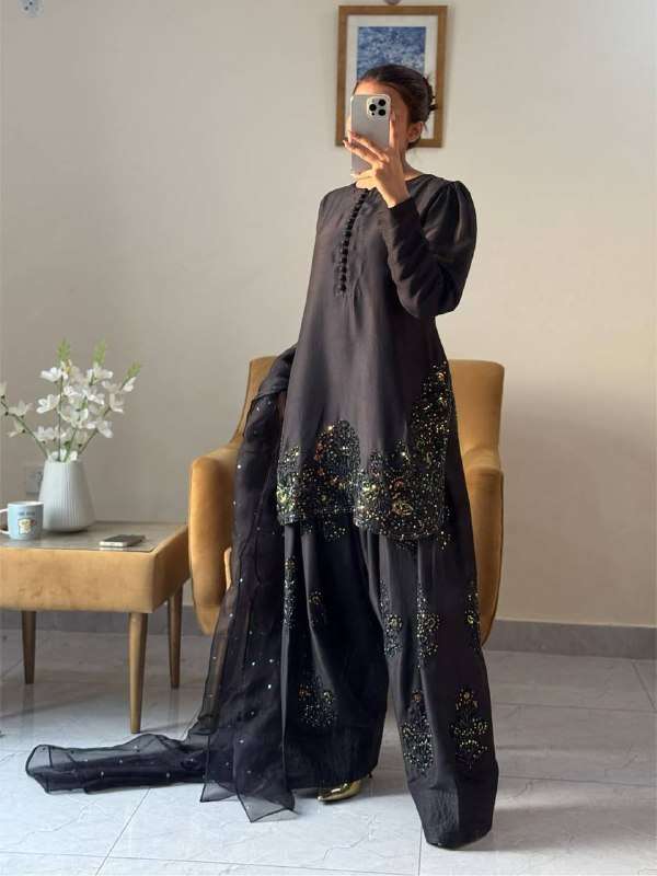 SRK 5267 SILK BEAUTIFUL DESIGNER LOOK PARTY WEAR LADIES SUIT