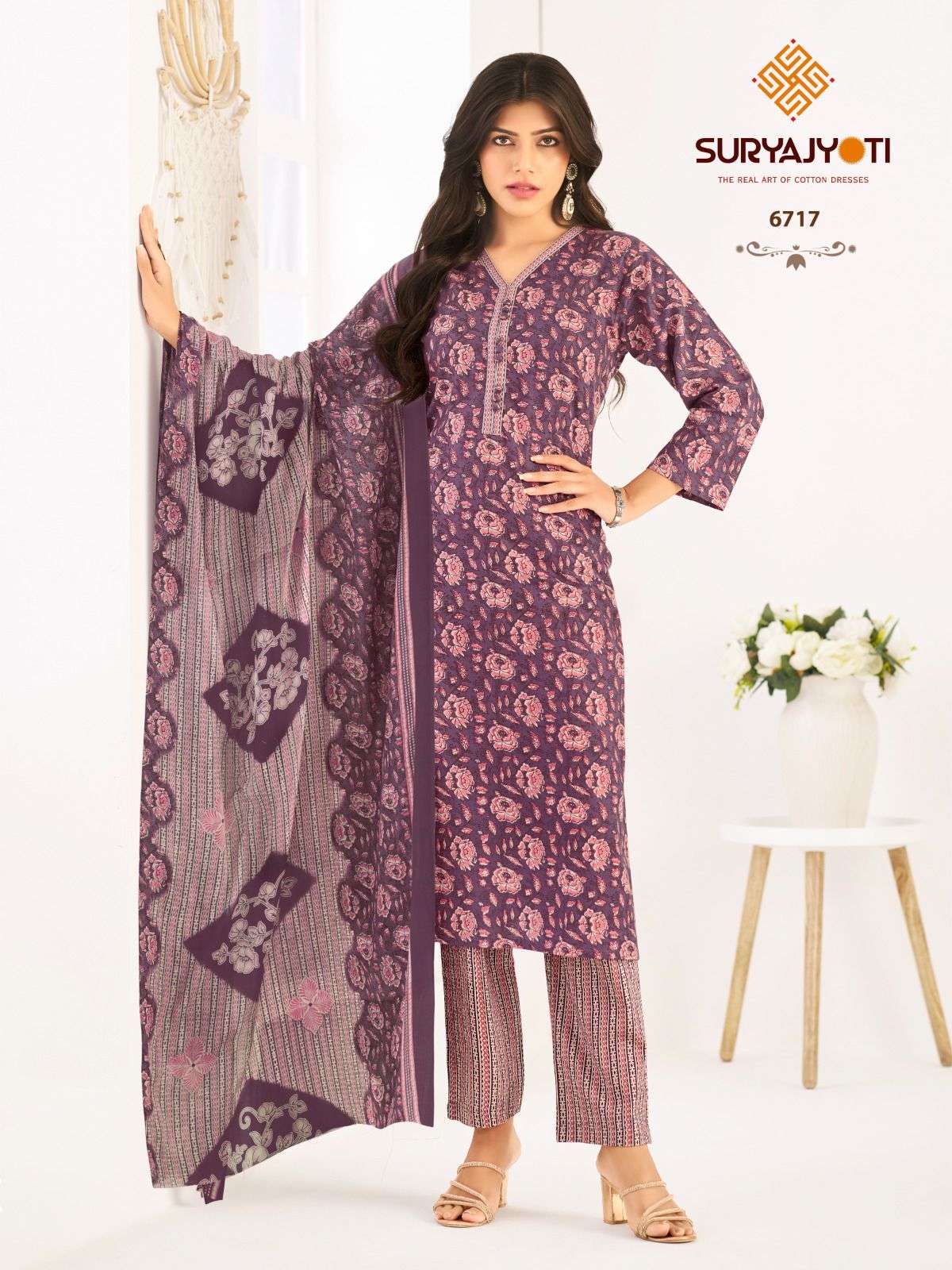 SURYAJYOTI TRENDY COTTON VOL 67 COTTON PRINTED LADIES SALWAR SUIT     