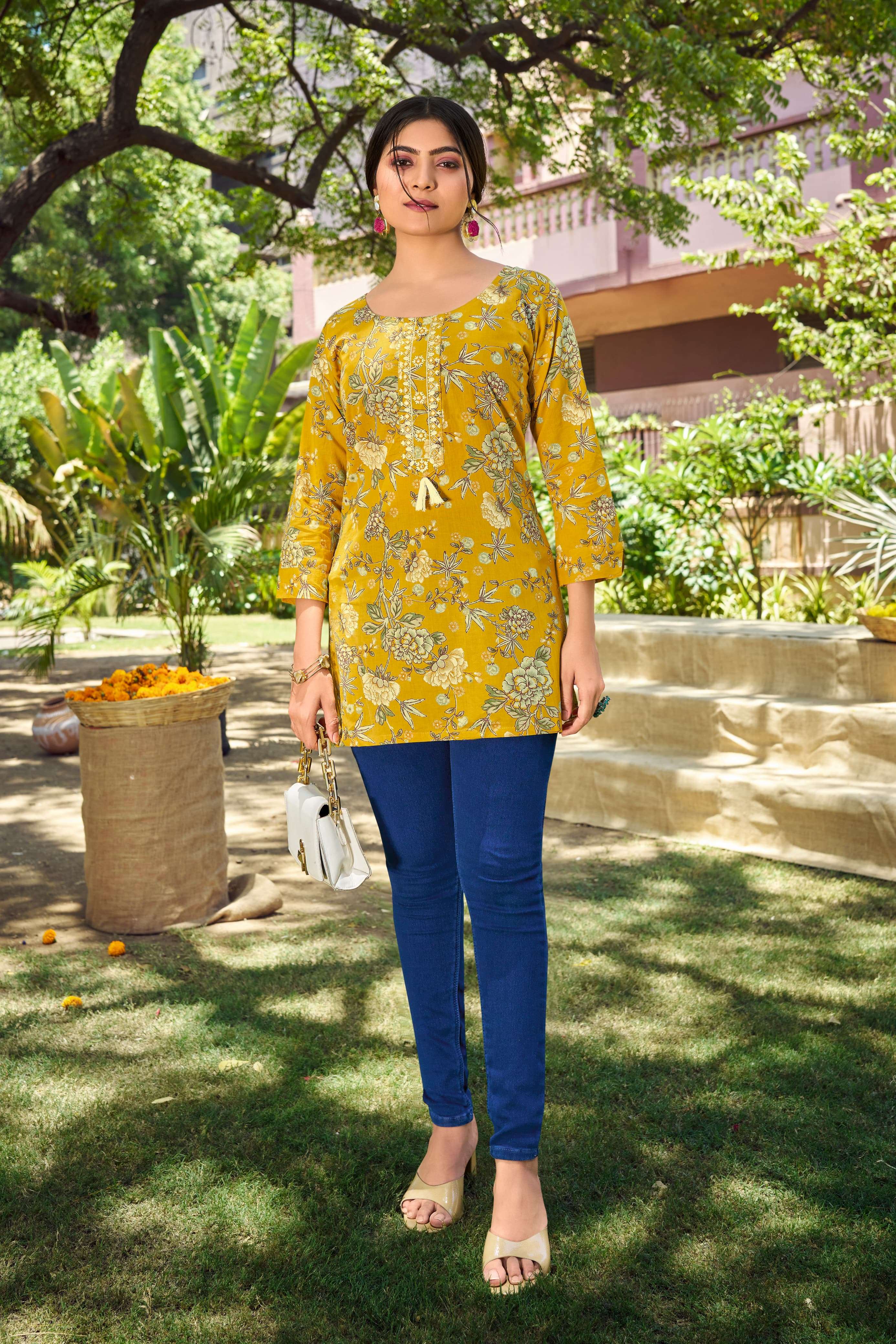 TIPS AND TOPS COTTON CANDY VOL 7 COTTON PRINT FANCY WEAR TOP
