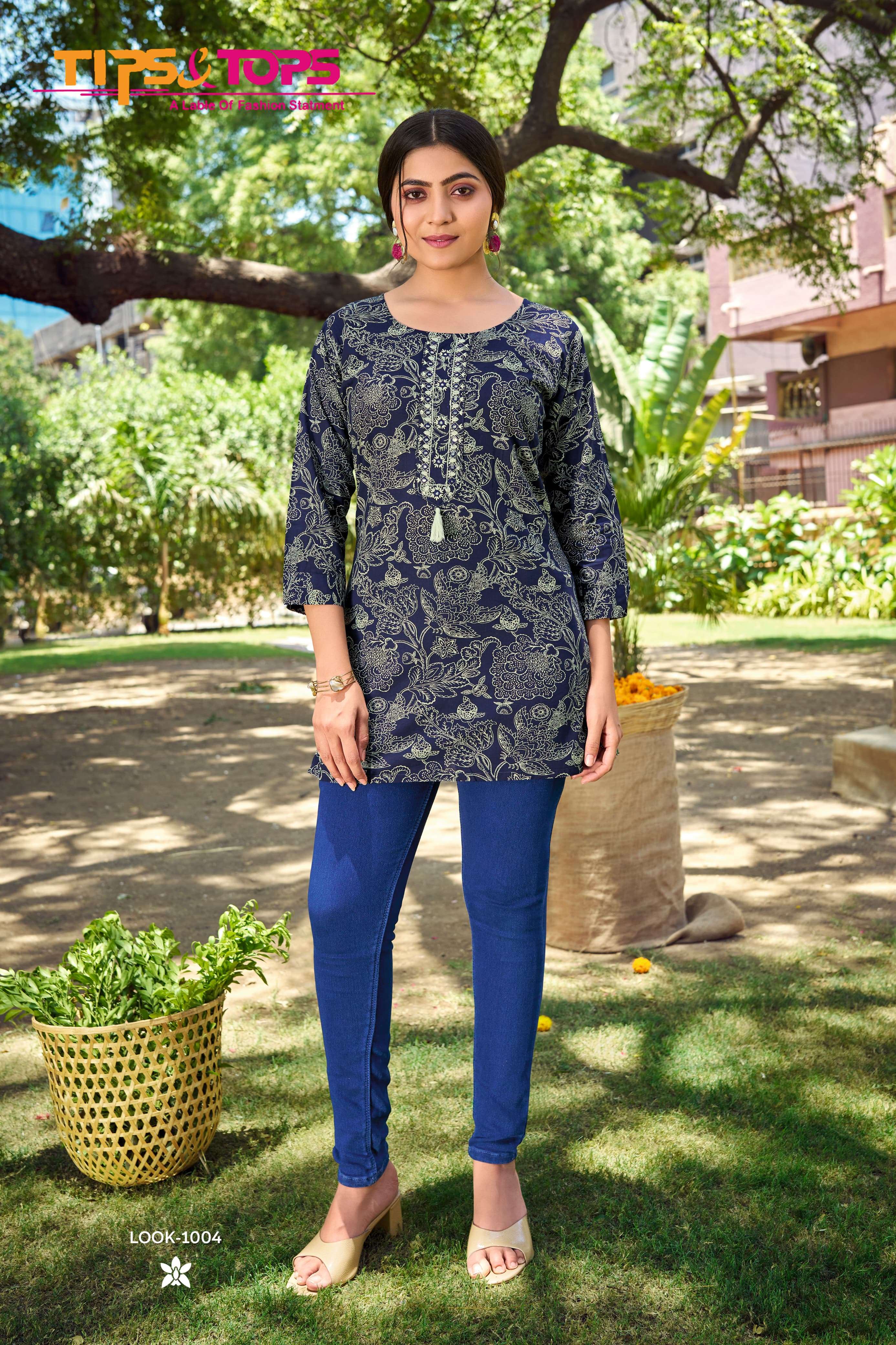 TIPS AND TOPS COTTON CANDY VOL 7 COTTON PRINT FANCY WEAR TOP