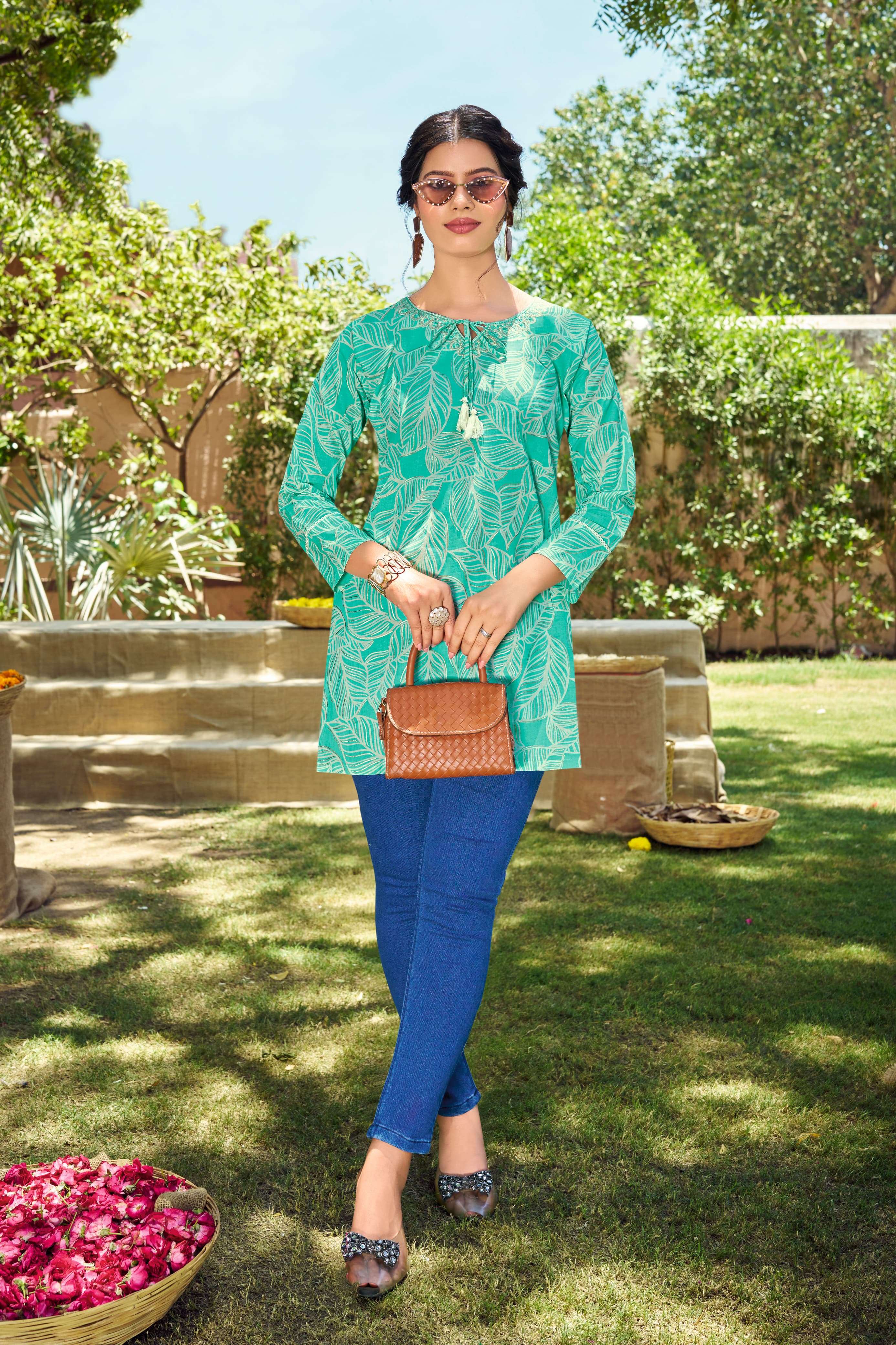 TIPS AND TOPS COTTON CANDY VOL 7 COTTON PRINT FANCY WEAR TOP