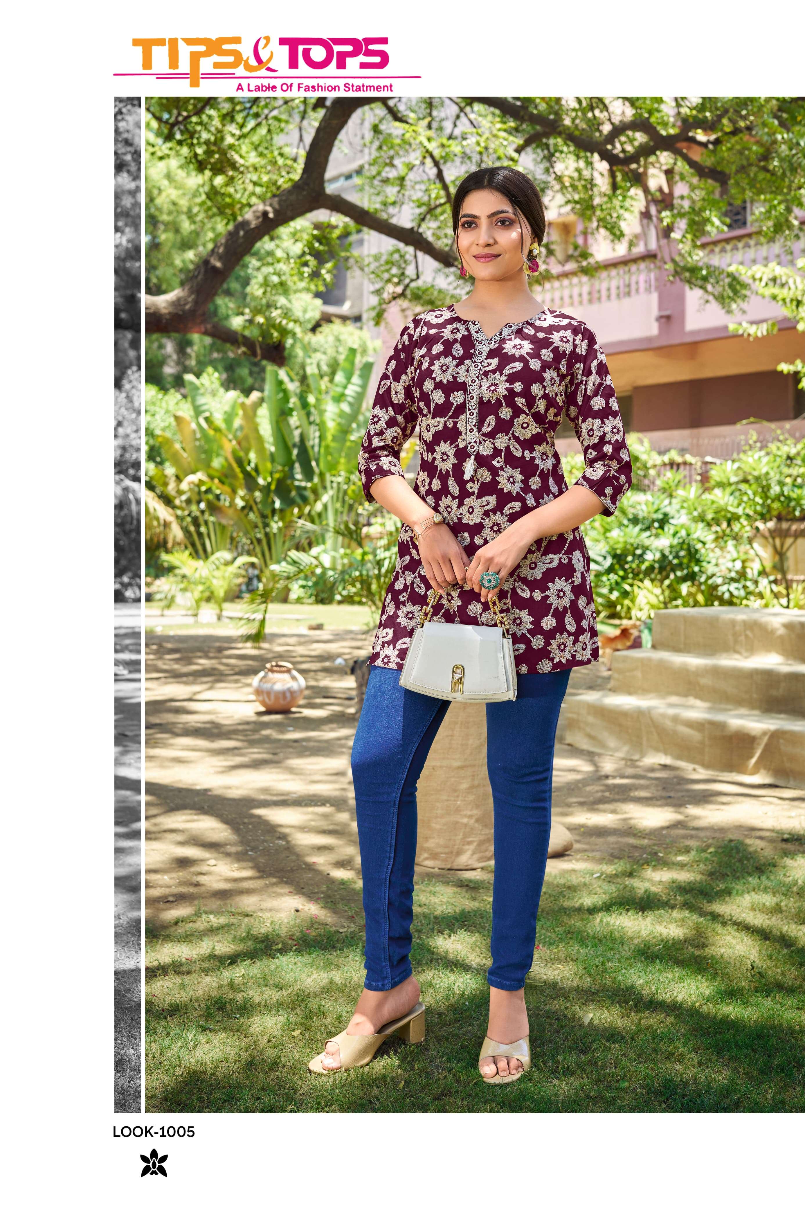 TIPS AND TOPS COTTON CANDY VOL 7 COTTON PRINT FANCY WEAR TOP