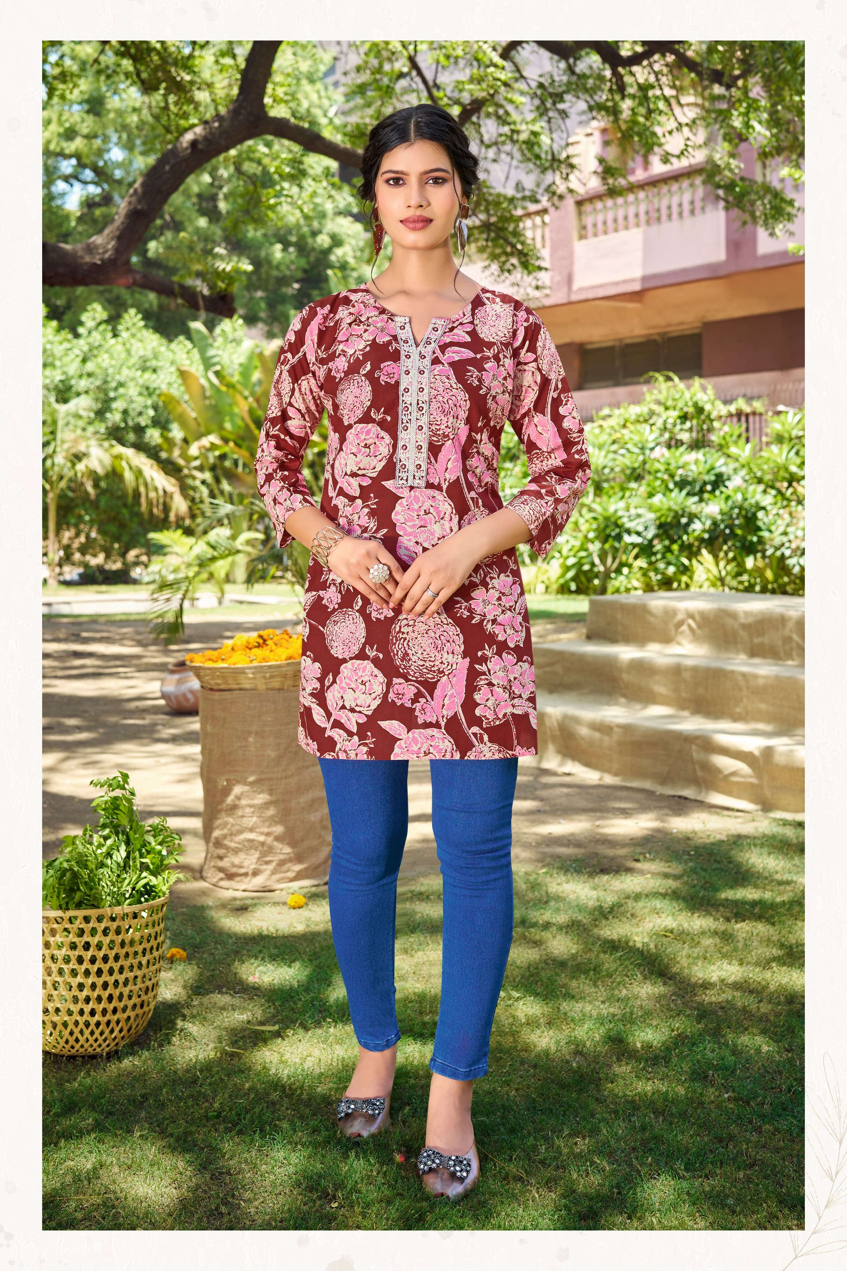 TIPS AND TOPS COTTON CANDY VOL 7 COTTON PRINT FANCY WEAR TOP