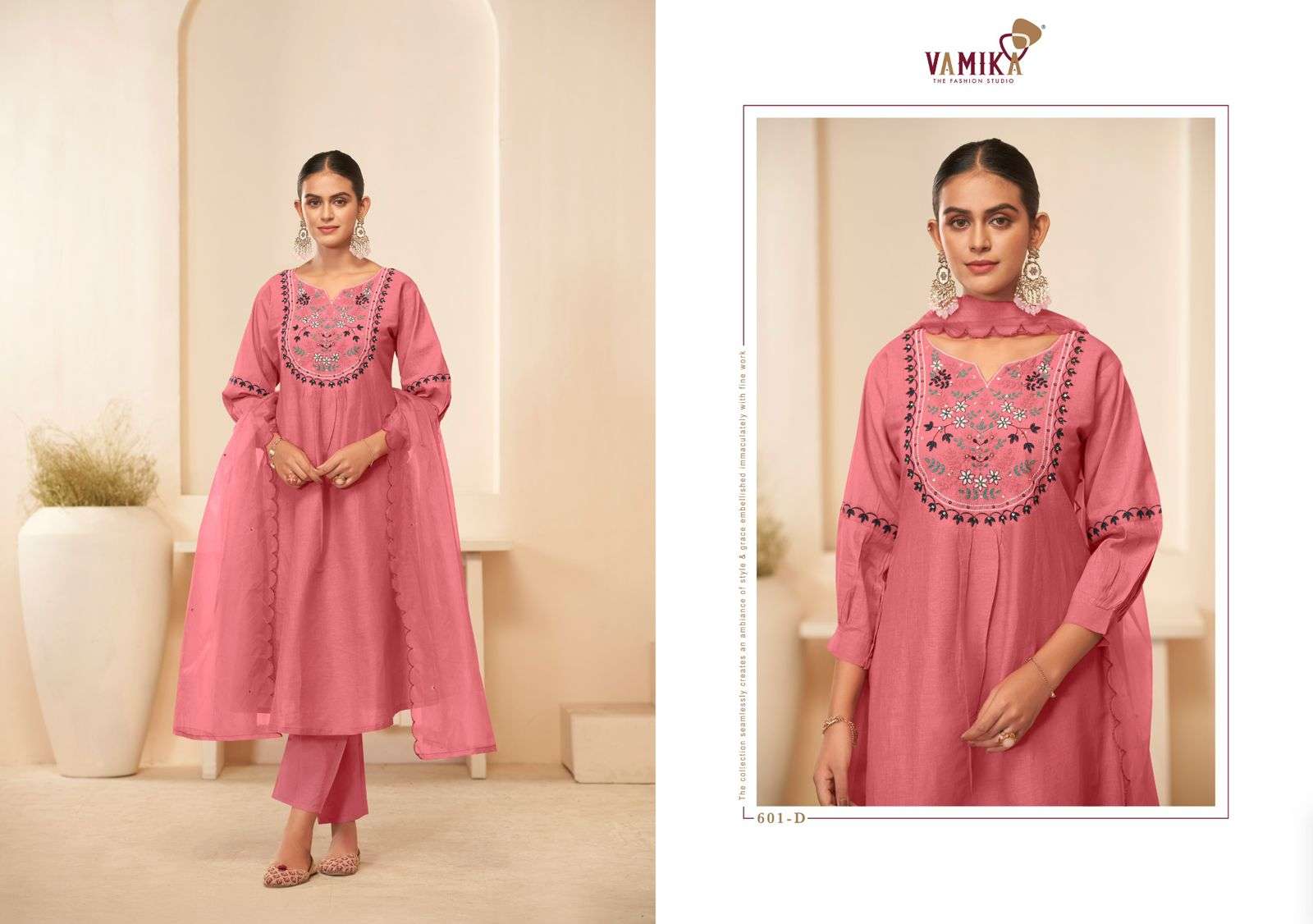 VAMIKA RASMALAI VOL 1 COTTON FANCY EMBROIDERIES WORK LADIES SUIT