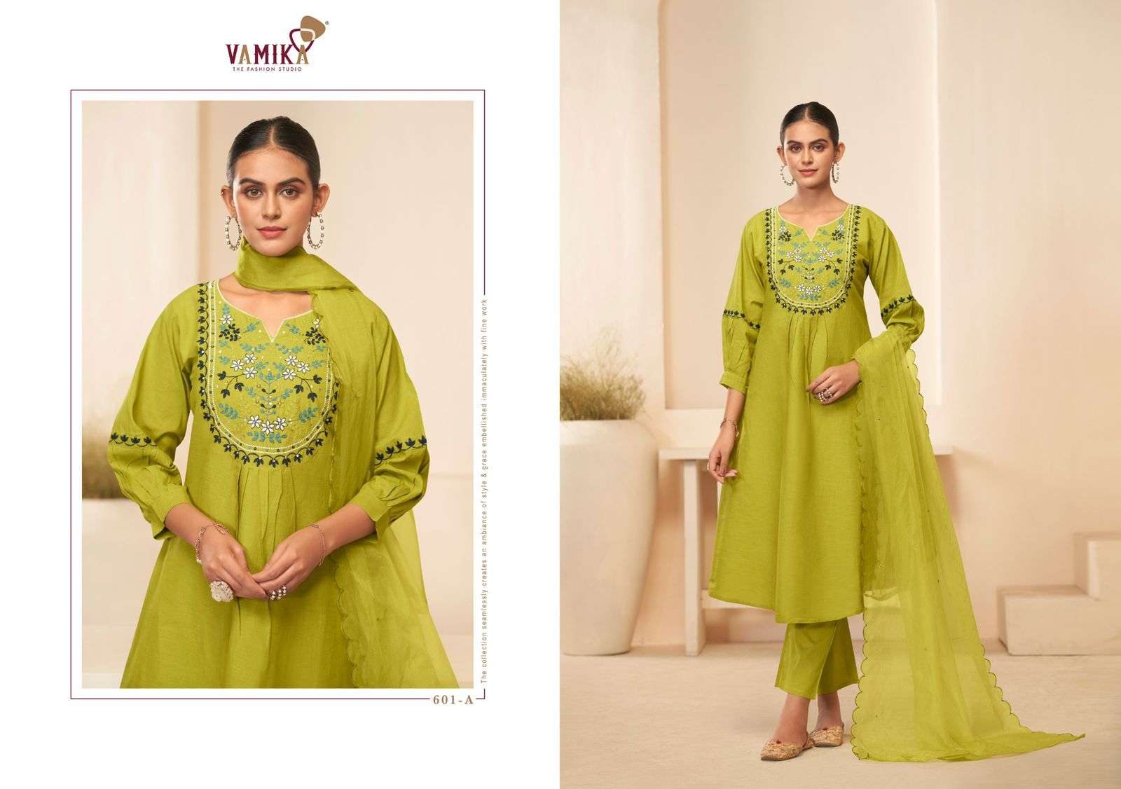 VAMIKA RASMALAI VOL 1 COTTON FANCY EMBROIDERIES WORK LADIES SUIT