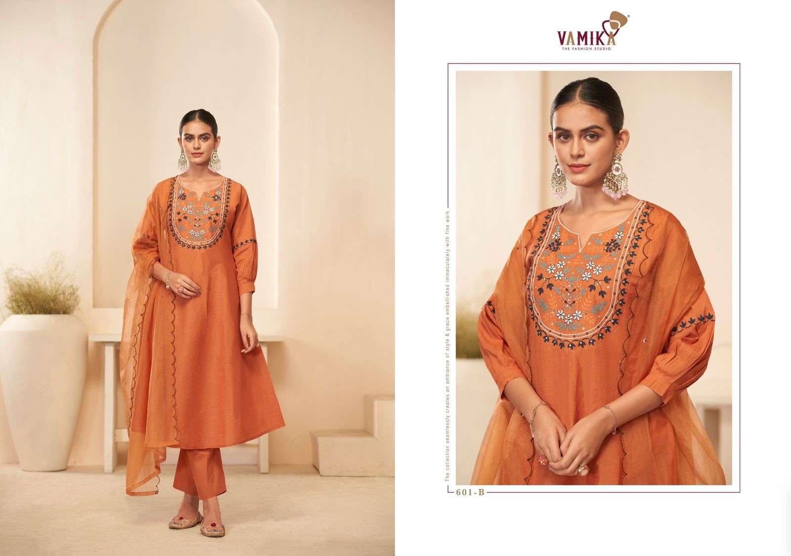 VAMIKA RASMALAI VOL 1 COTTON FANCY EMBROIDERIES WORK LADIES SUIT