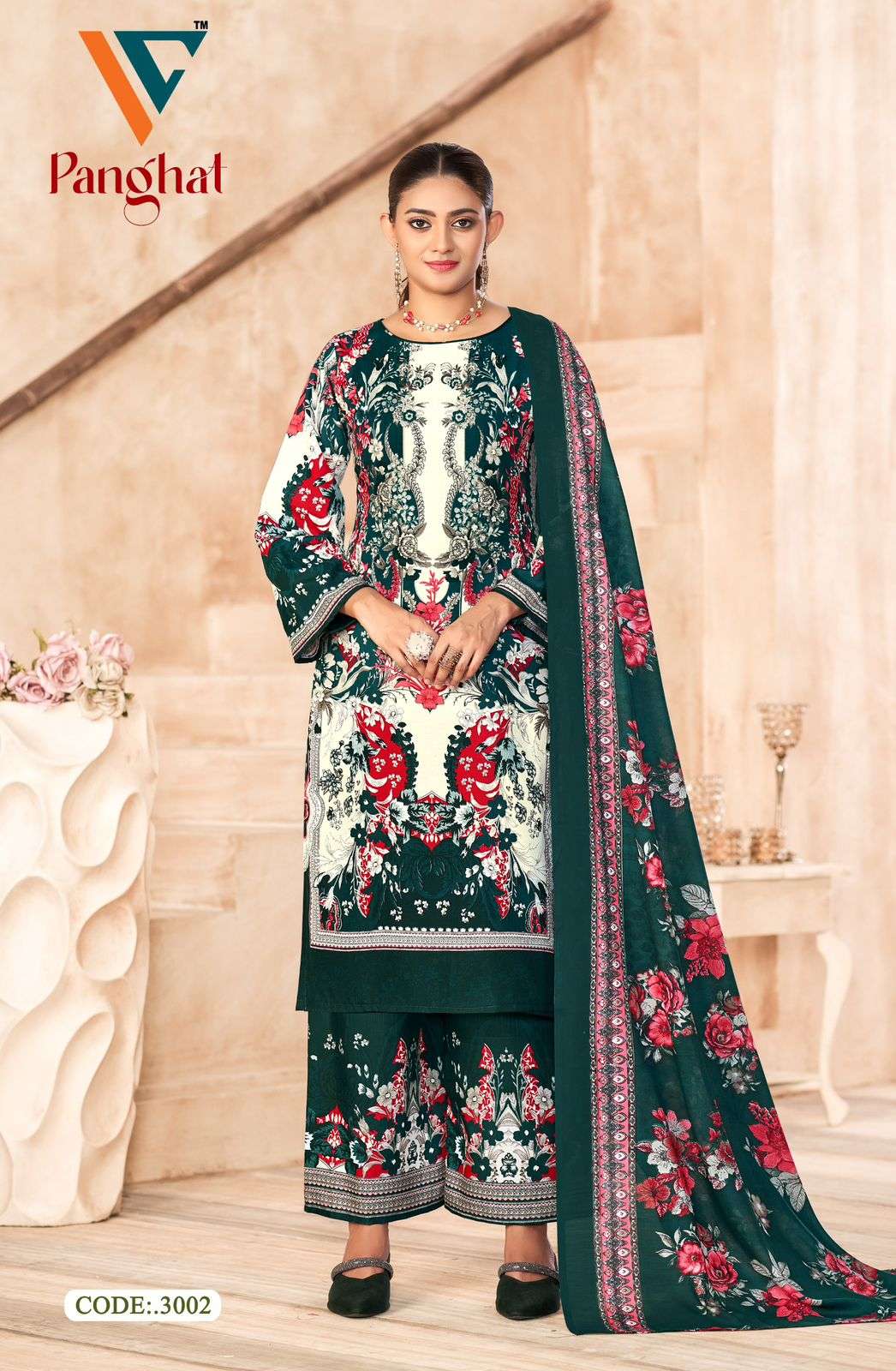 VANDANA‎‎‎‎‎ CREATION PANGHAT VOL 3 COTTON DIGITAL PRINT SALWAR SUIT