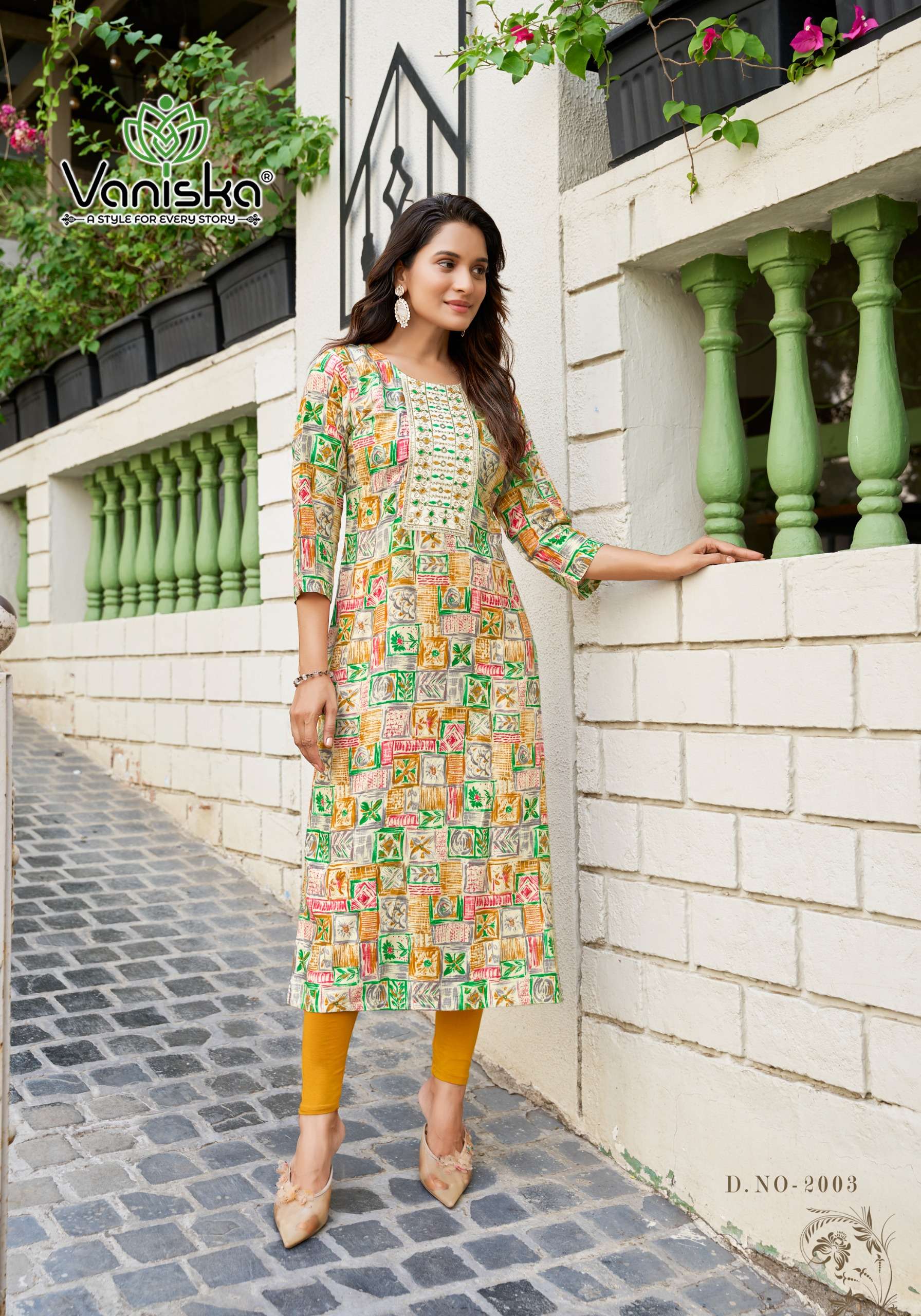 VANISKA CHARMING VOL 2 RAYON FOIL PRINT FANCY LADIES KURTI 