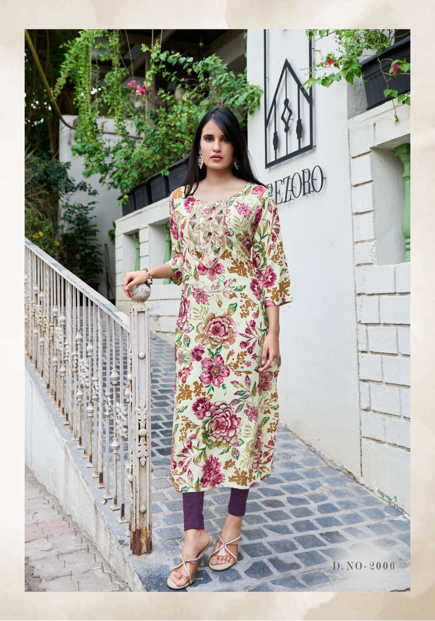 VANISKA CHARMING VOL 2 RAYON FOIL PRINT FANCY LADIES KURTI 