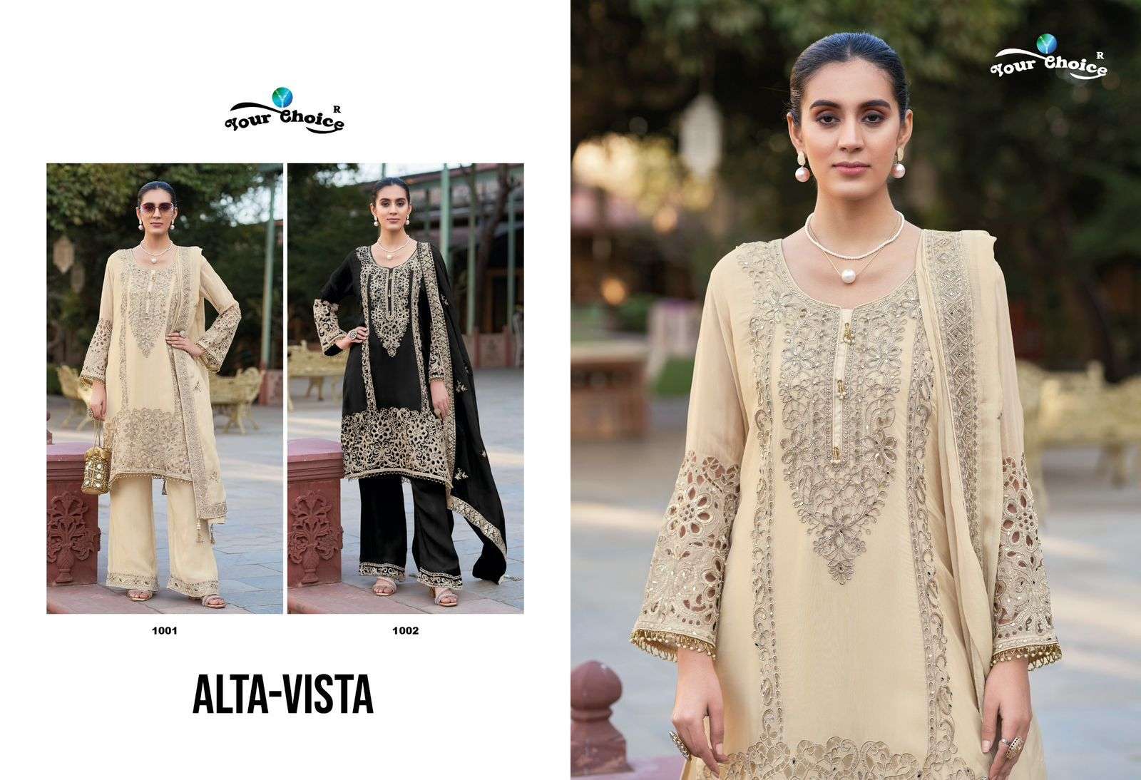 YOUR CHOICE ALTA VISTA HEAVY EMBROIDERED READY MADE SUIT