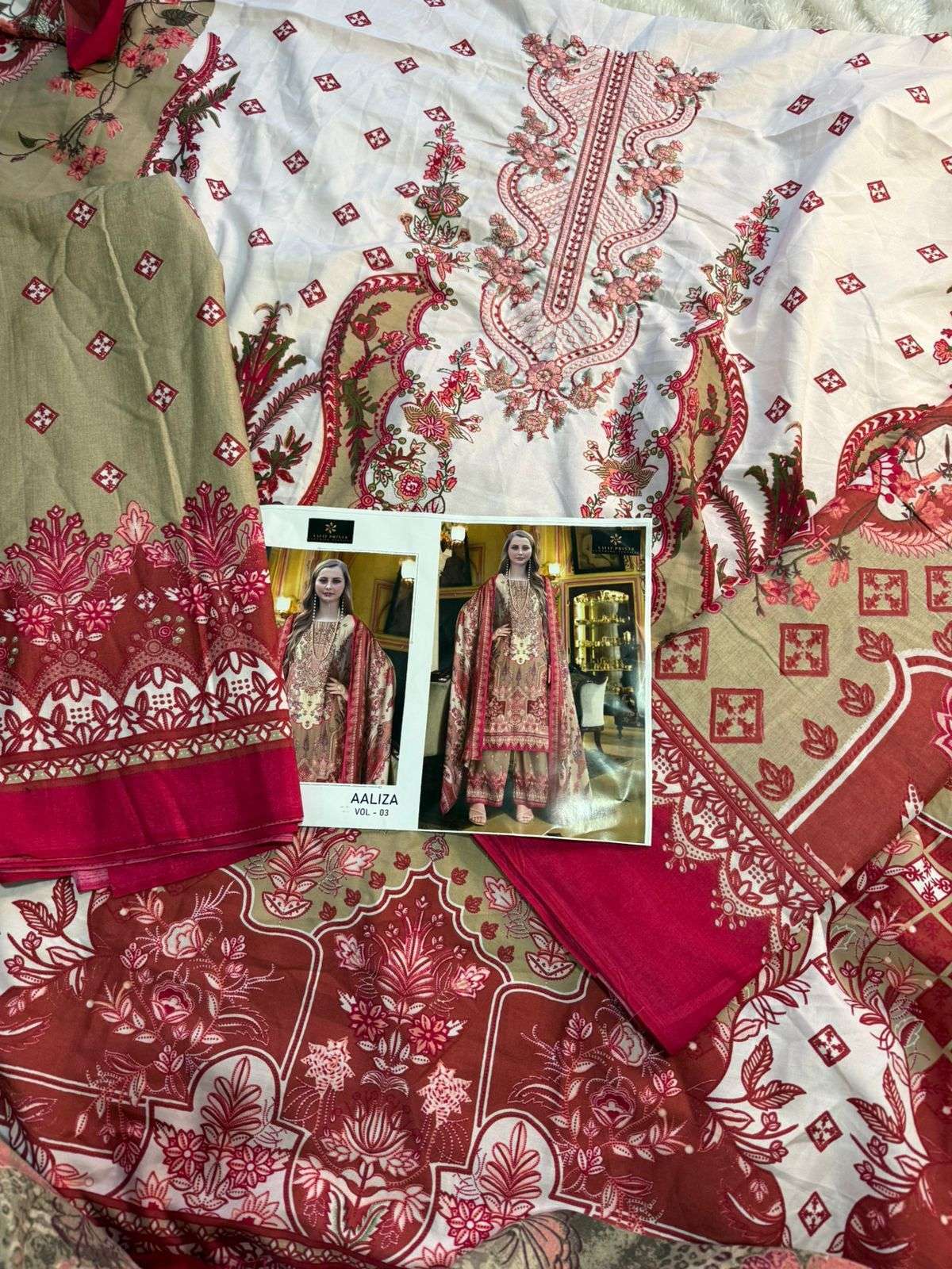 AALIZ PRINTS AALIZA VOL 3 COTTON DIGITAL STYLE PRINT SUIT