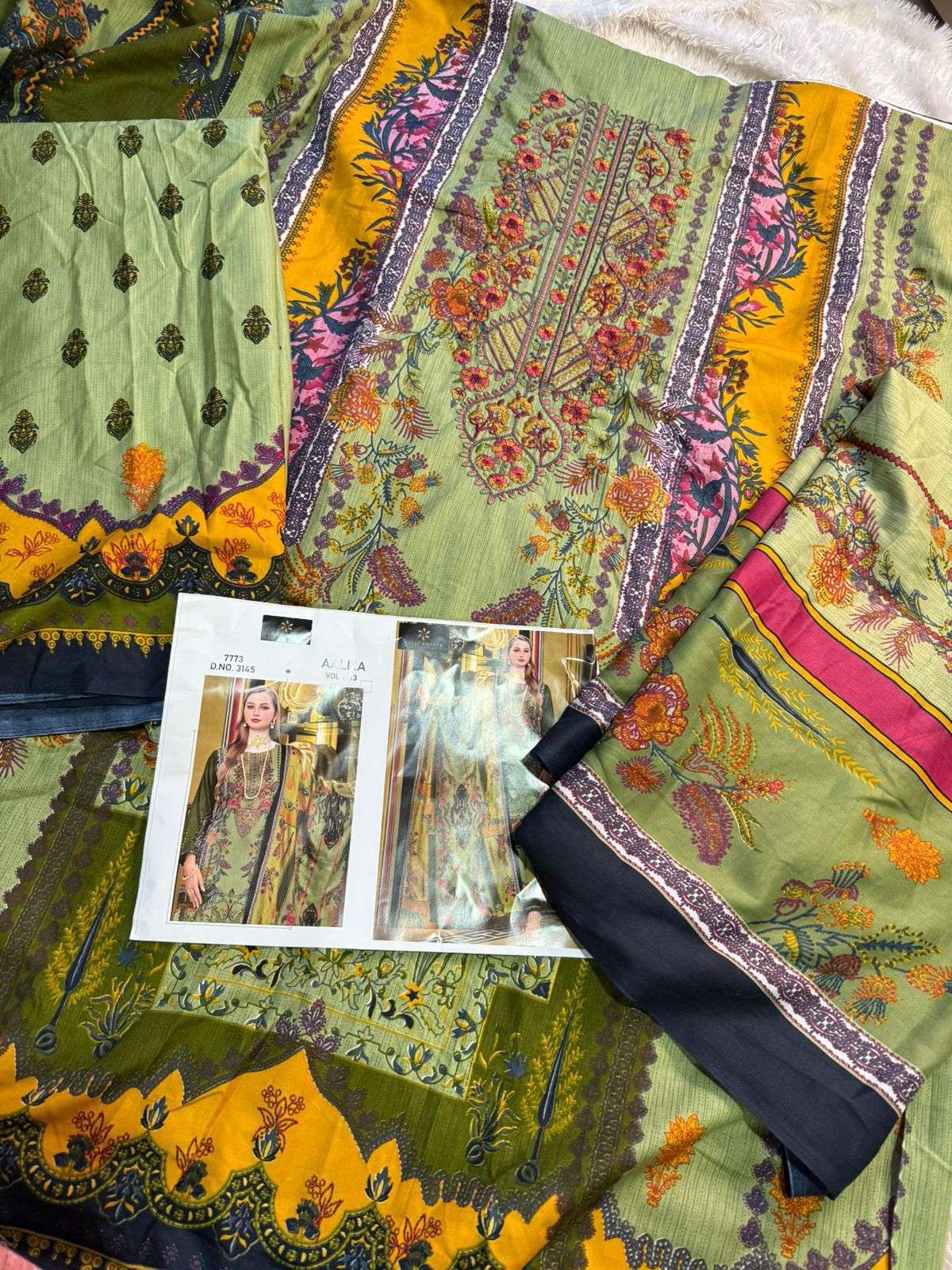 AALIZ PRINTS AALIZA VOL 3 COTTON DIGITAL STYLE PRINT SUIT