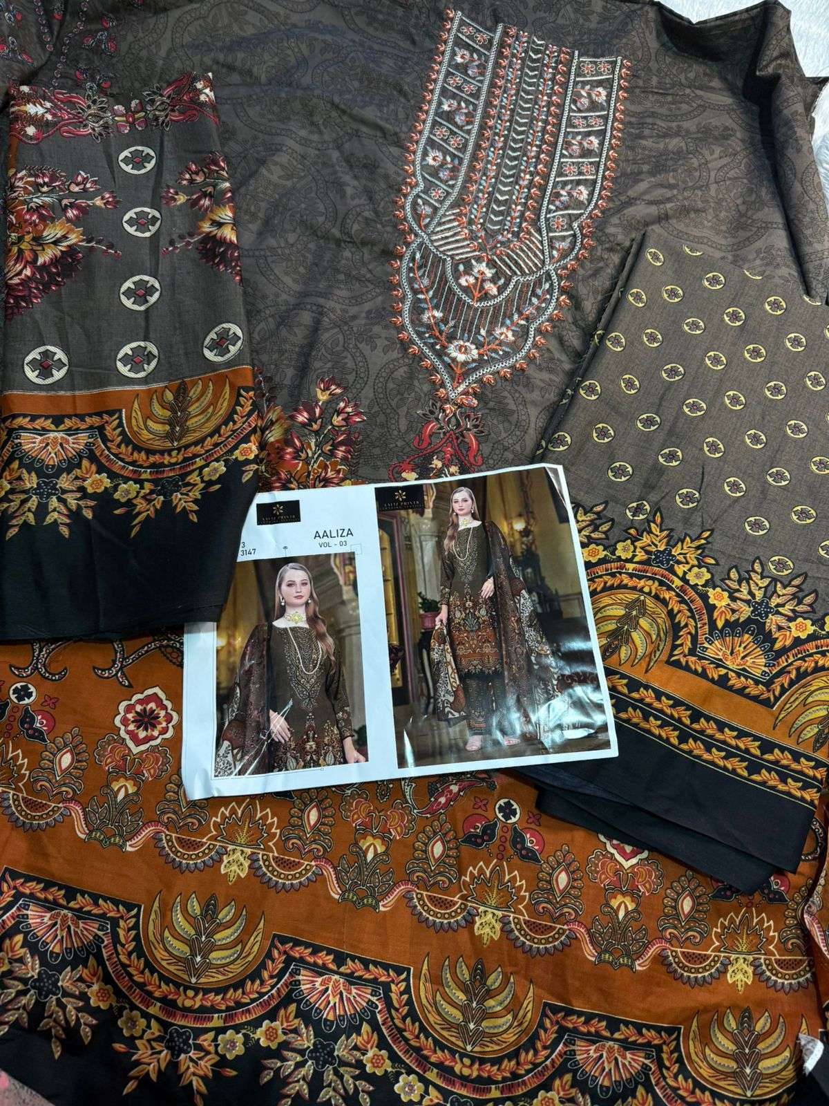 AALIZ PRINTS AALIZA VOL 3 COTTON DIGITAL STYLE PRINT SUIT