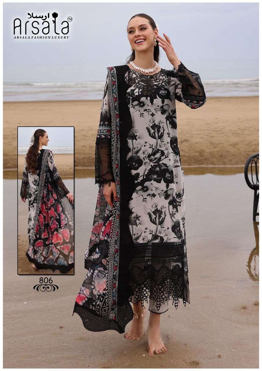 ARSALA FASHION AMIRA HEAVY COTTON LUXURY COLLECTION VOL 8 LAWN COTTON SALWAR SUIT