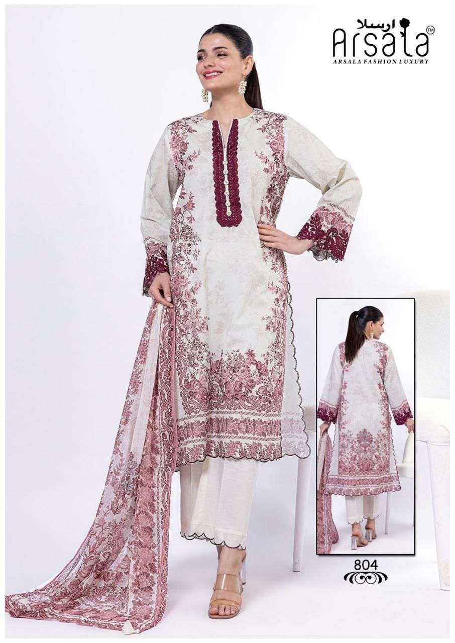 ARSALA FASHION AMIRA HEAVY COTTON LUXURY COLLECTION VOL 8 LAWN COTTON SALWAR SUIT