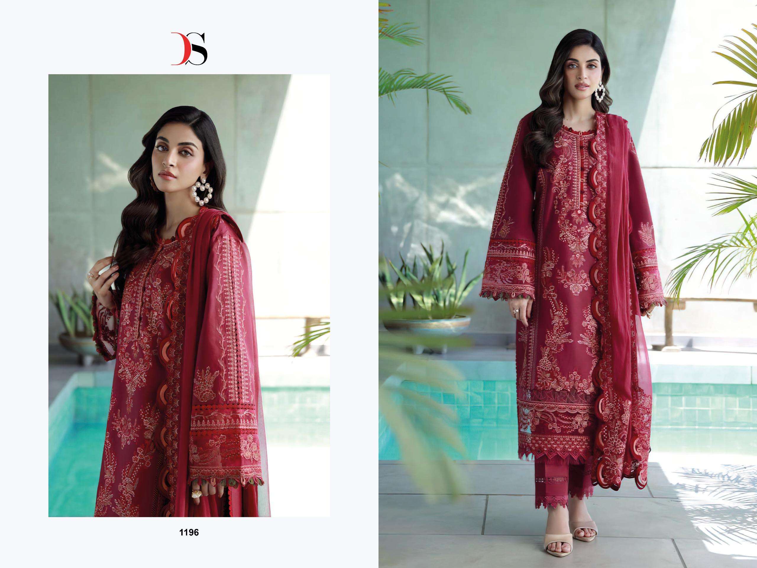 DEEPSY SUITS ELAN VOL 3 COTTON HEAVY EMBROIDERY DESIGNER WORK SUIT