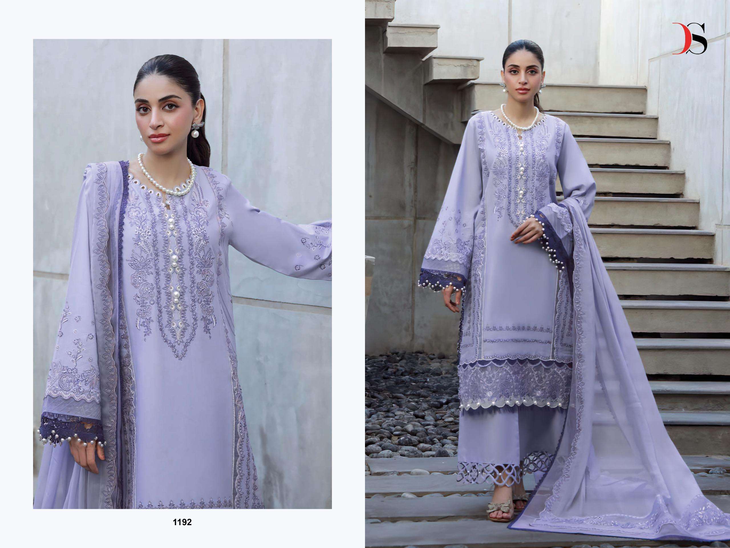 DEEPSY SUITS ELAN VOL 3 COTTON HEAVY EMBROIDERY DESIGNER WORK SUIT