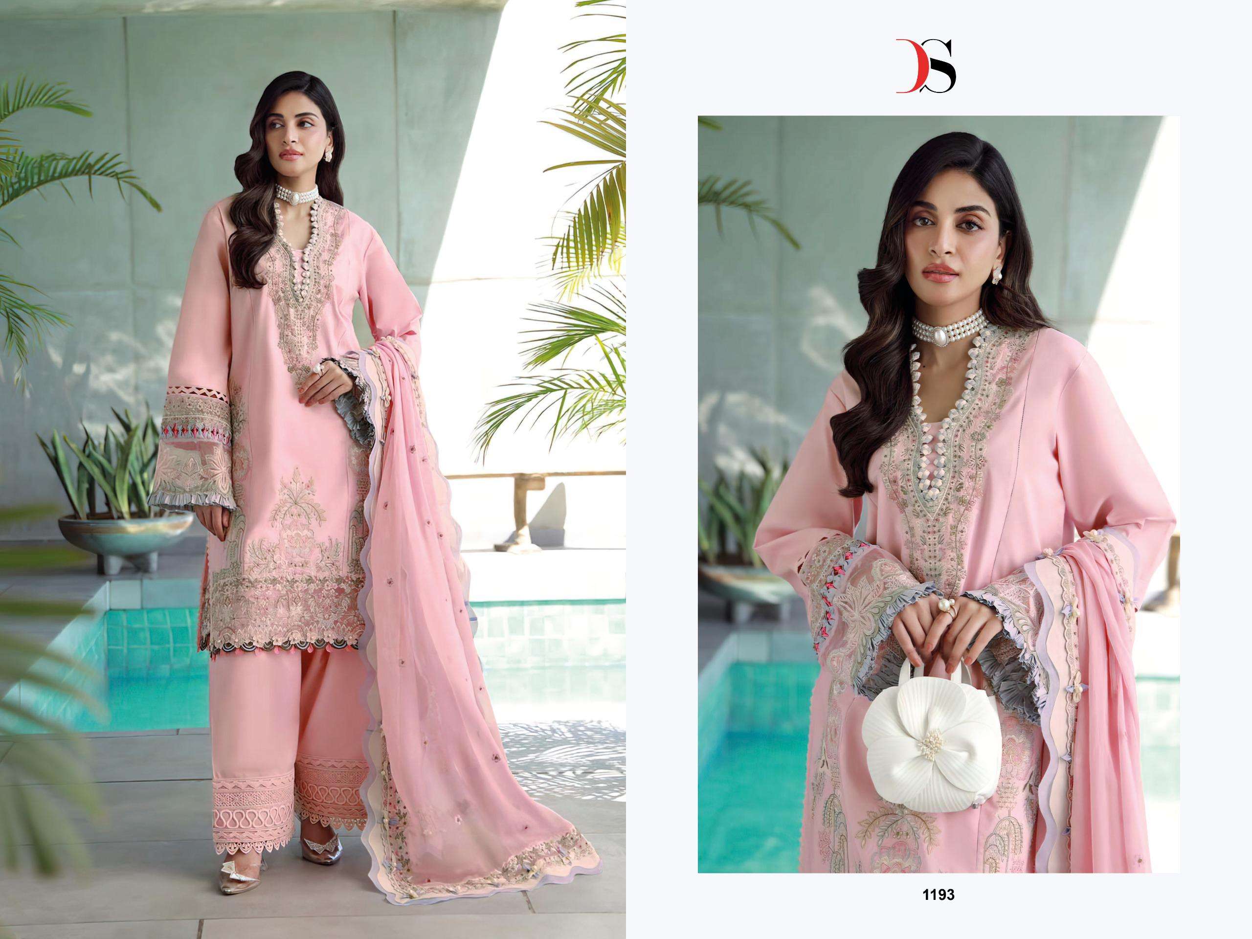 DEEPSY SUITS ELAN VOL 3 COTTON HEAVY EMBROIDERY DESIGNER WORK SUIT
