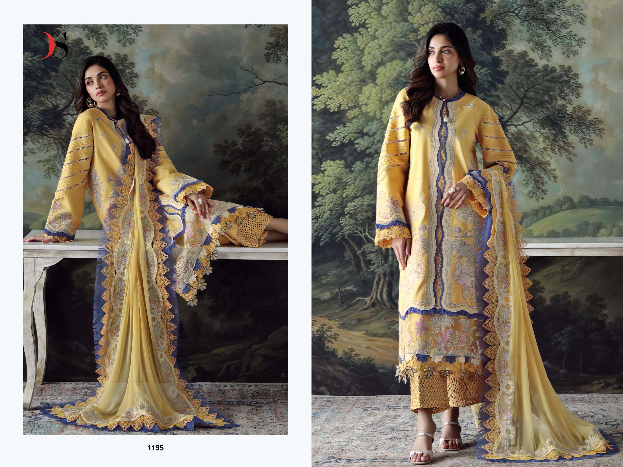 DEEPSY SUITS ELAN VOL 3 COTTON HEAVY EMBROIDERY DESIGNER WORK SUIT