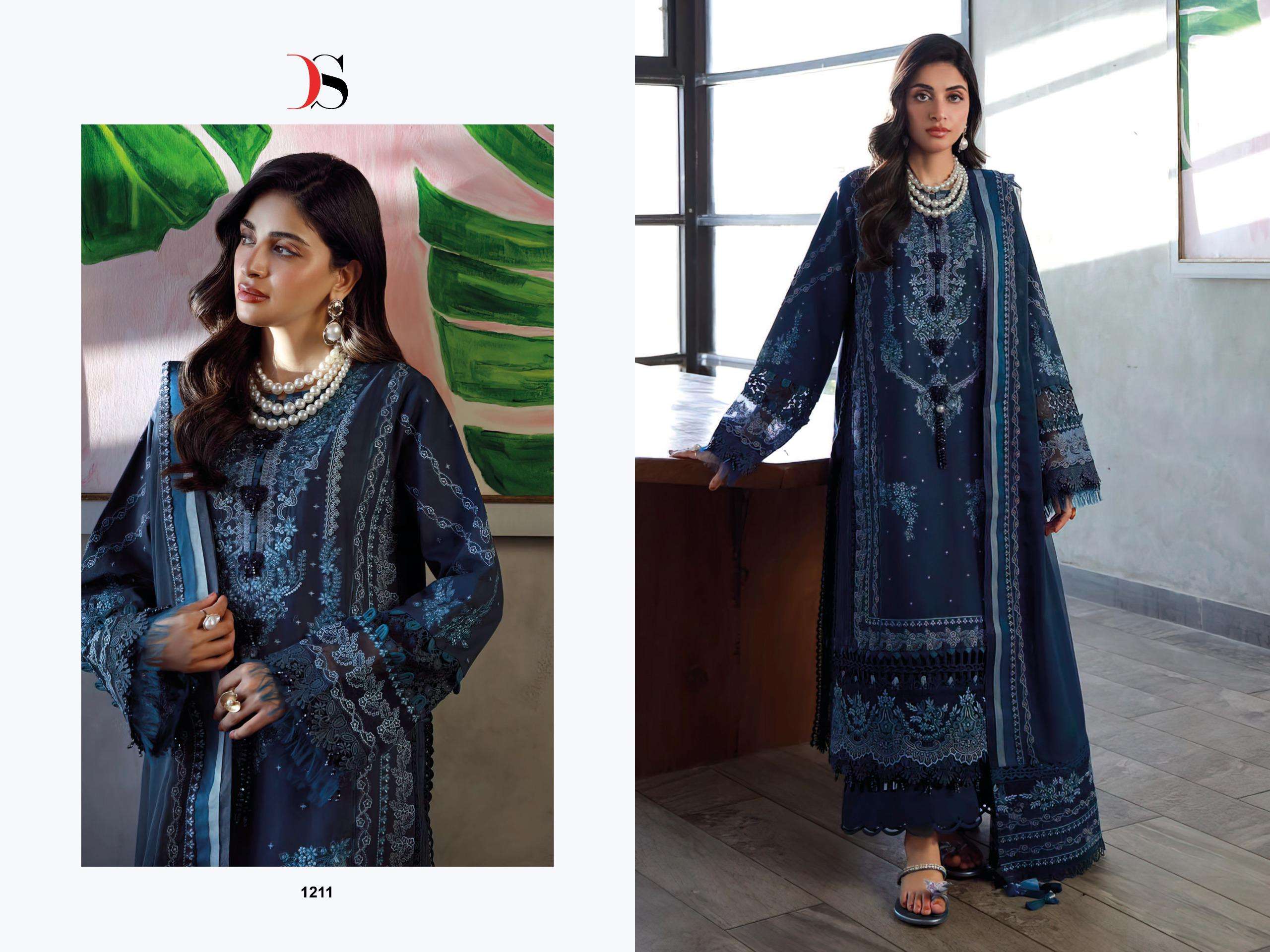 DEEPSY SUITS ELAN VOL 4 COTTON EMBROIDERY DESIGNER WORK PAKISTANI SUIT