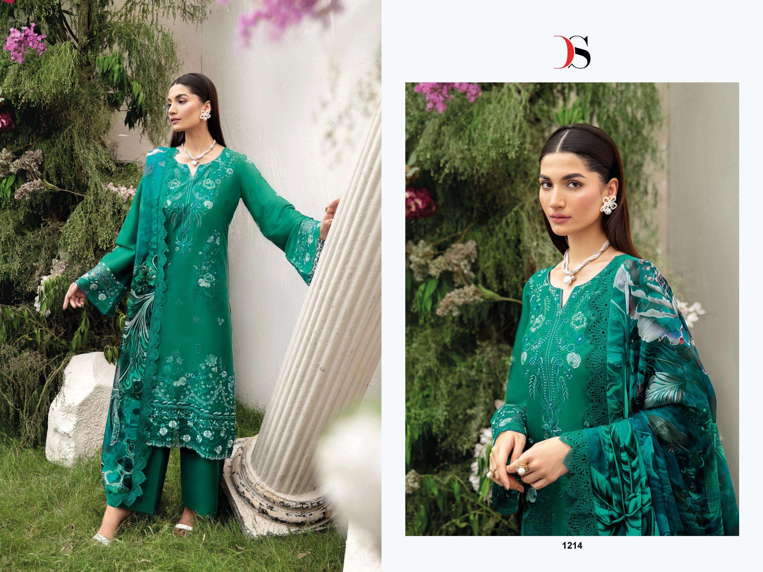 DEEPSY SUITS ELAN VOL 4 COTTON EMBROIDERY DESIGNER WORK PAKISTANI SUIT